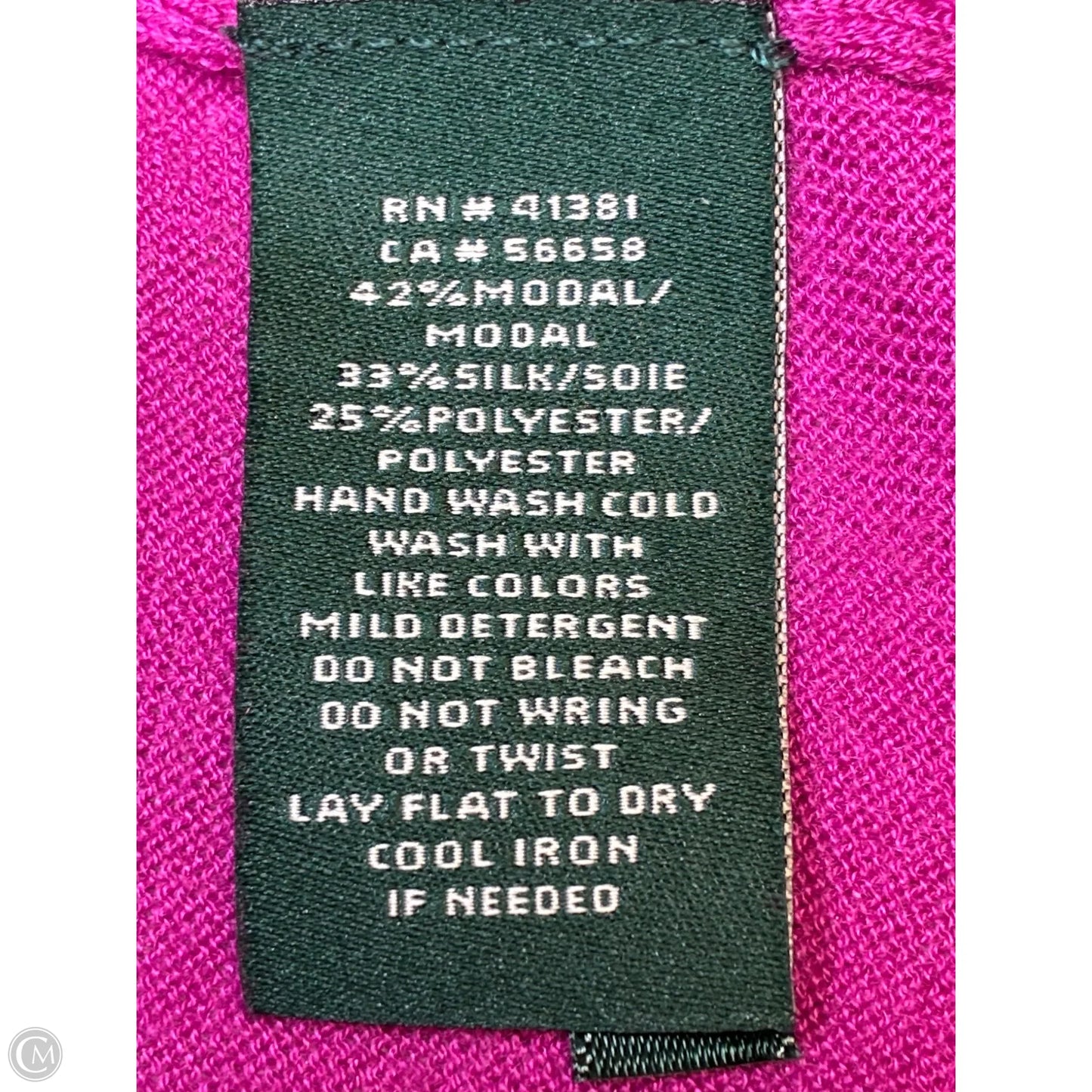 Top Sleeveless Basic By Lauren By Ralph Lauren In Pink, Size: M