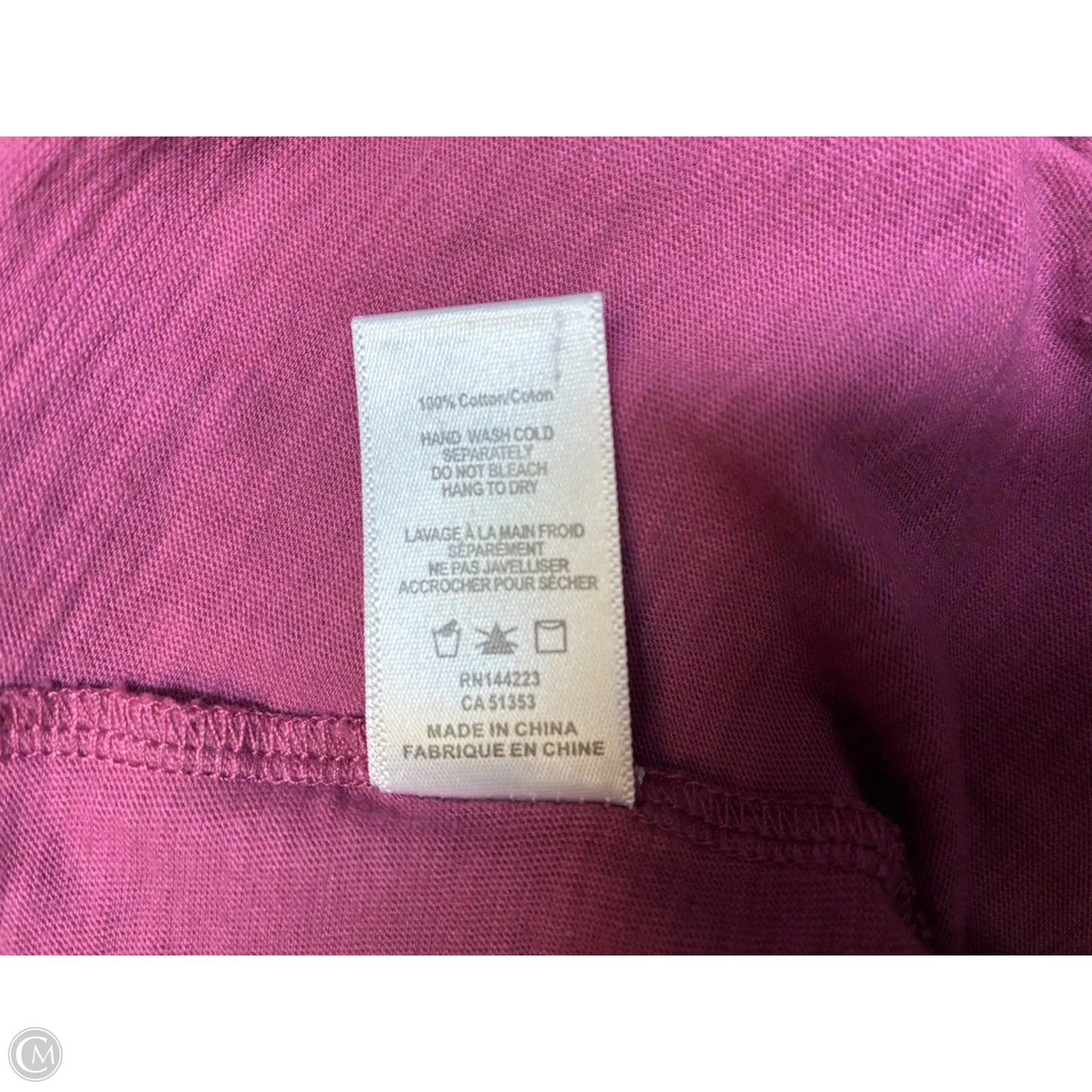 Top Short Sleeve By Bishop + Young In Pink, Size: Xs