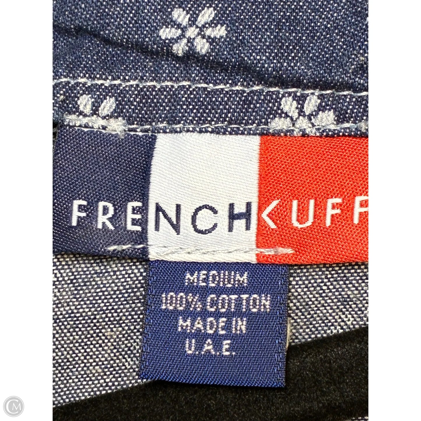 Dress Casual Short By French Cuff In Blue, Size: M