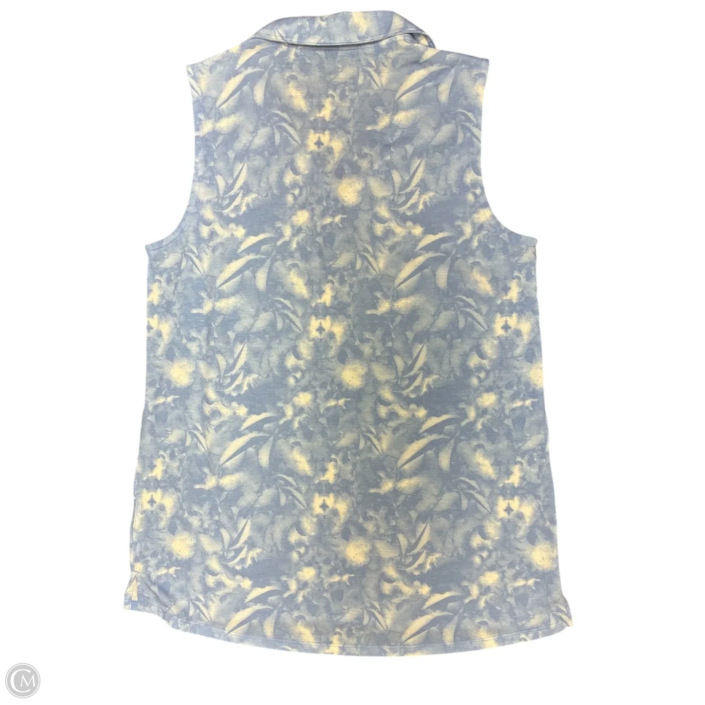 Top Sleeveless Basic By Puma In Blue & White, Size: S