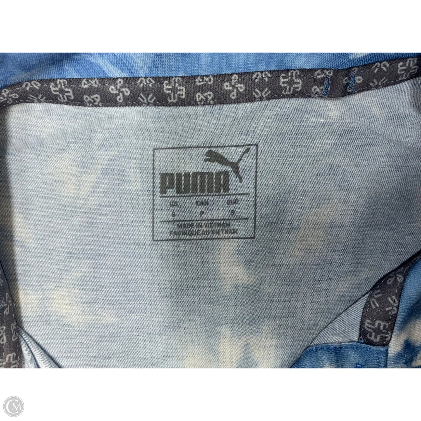 Top Sleeveless Basic By Puma In Blue & White, Size: S