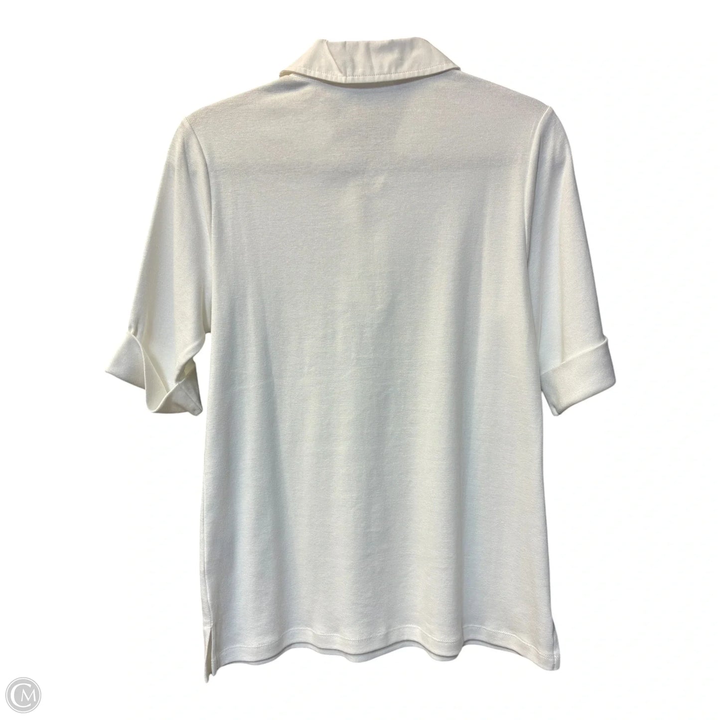 Top Short Sleeve Basic By Karen Scott In White, Size: M