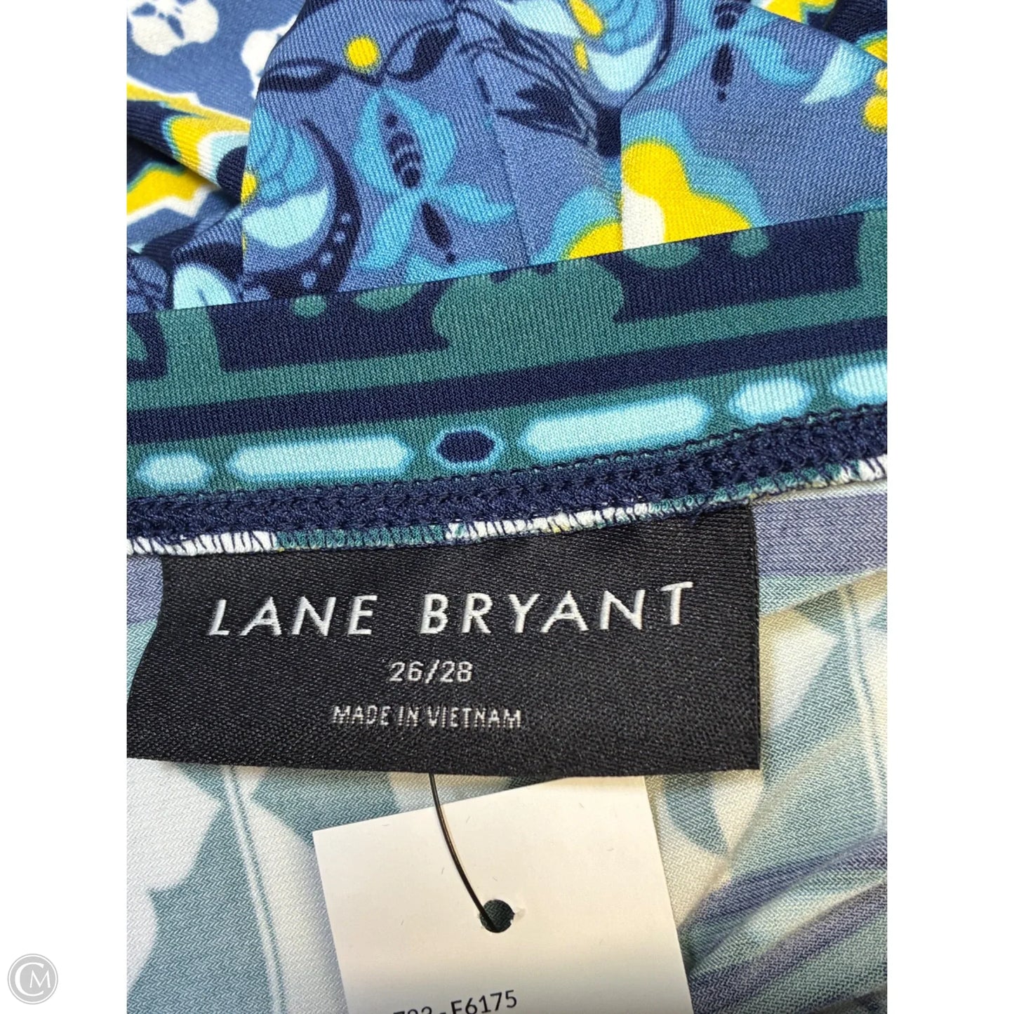 Dress Casual Maxi By Lane Bryant In Blue & Yellow, Size: 3x
