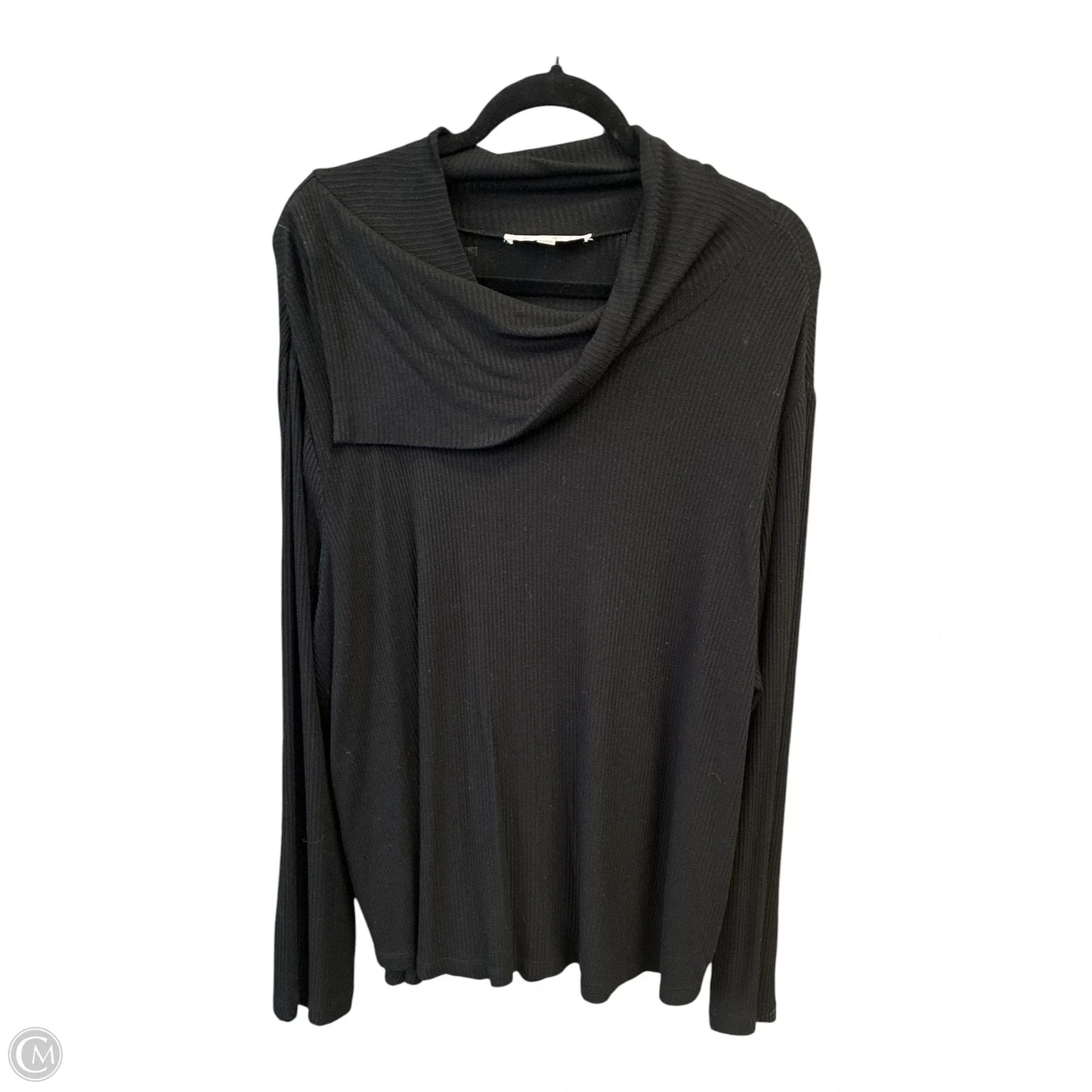 Top Long Sleeve Basic By Chelsea And Theodore In Black, Size: 3x