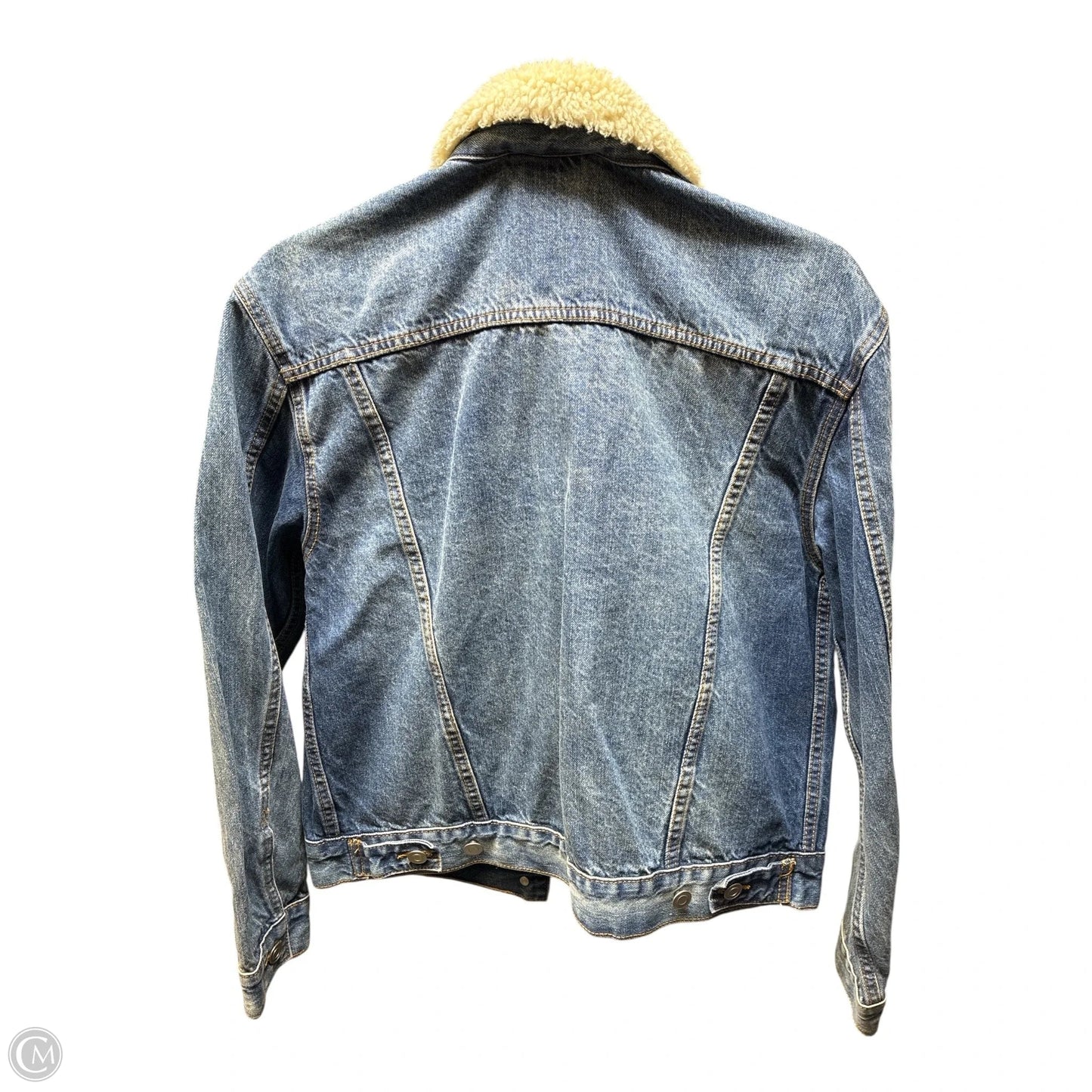 Jacket Denim By Clothes Mentor In Blue, Size: M