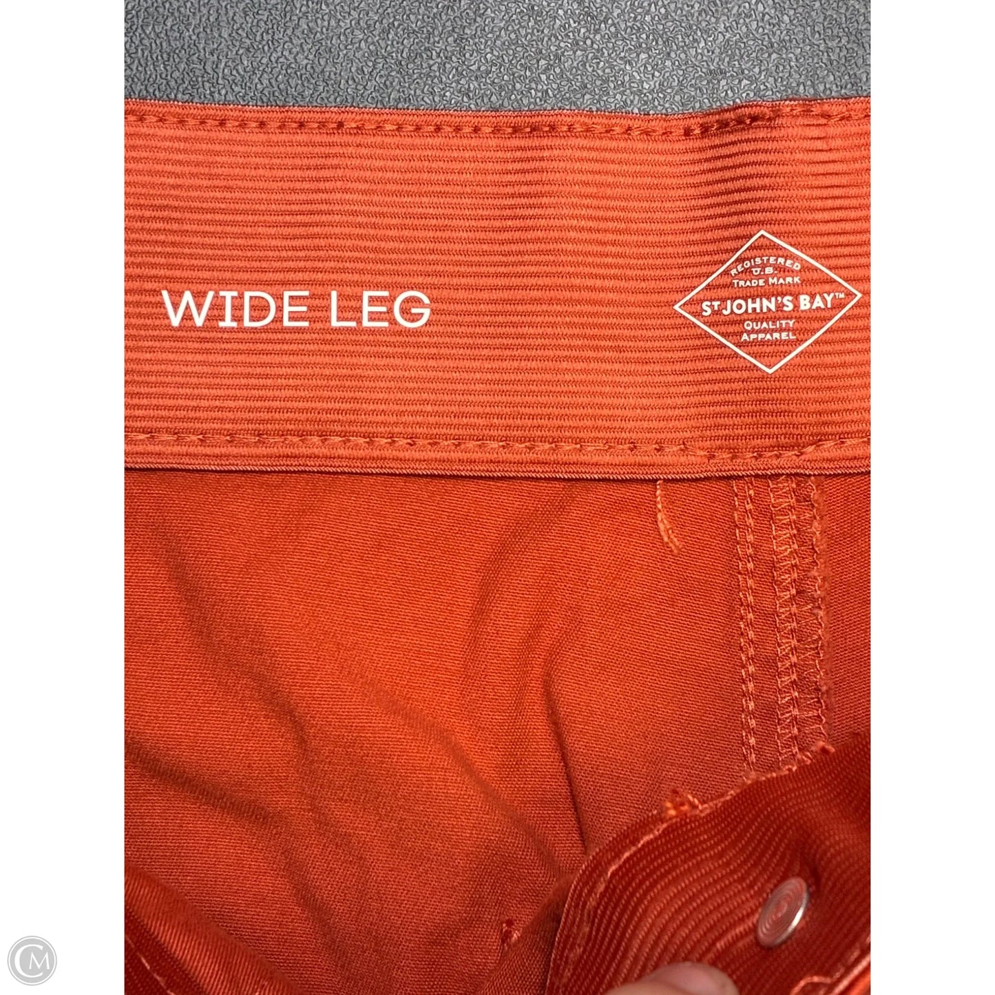Pants Wide Leg By St Johns Bay In Orange, Size: 4p