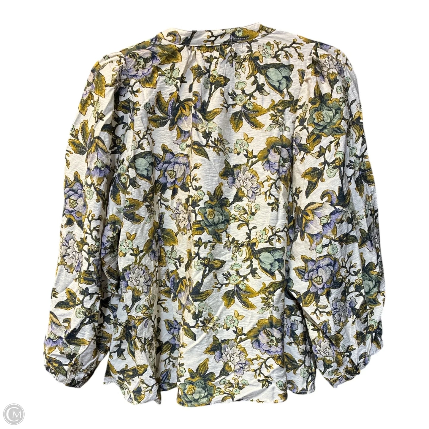 Blouse Long Sleeve By Loft In Floral Print, Size: S