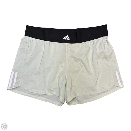 Athletic Shorts By Adidas In Green, Size: L