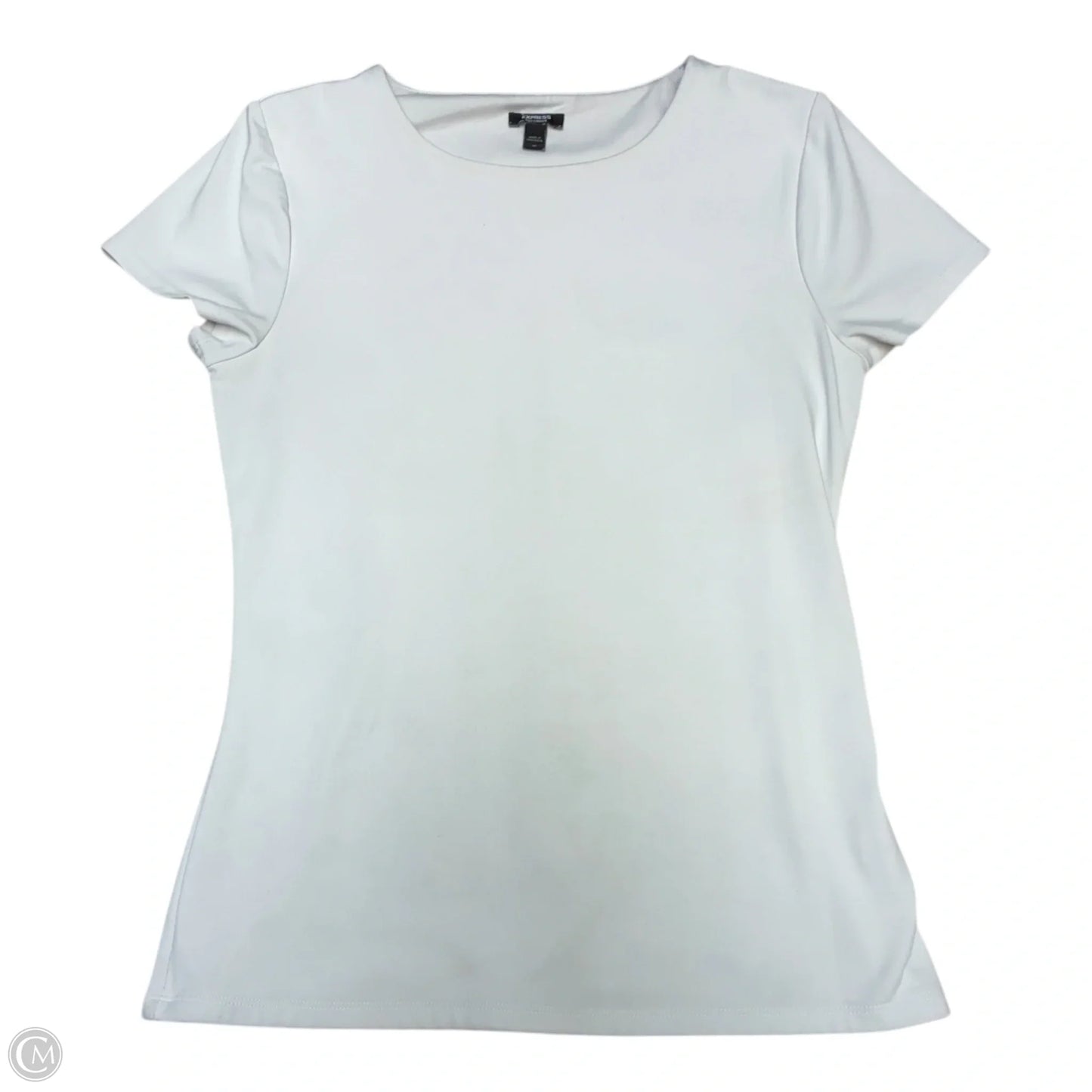 Top Short Sleeve By Express In White, Size: M