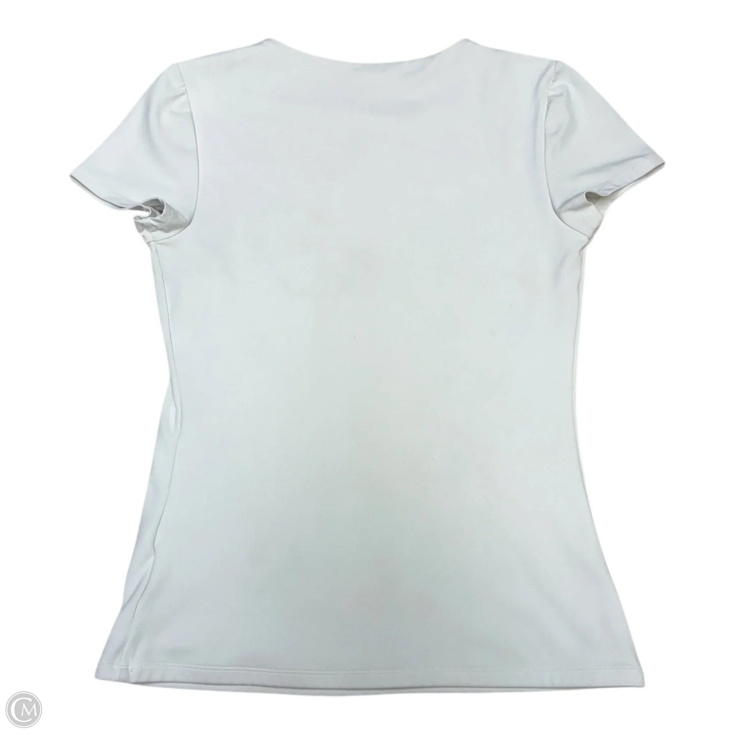 Top Short Sleeve By Express In White, Size: M
