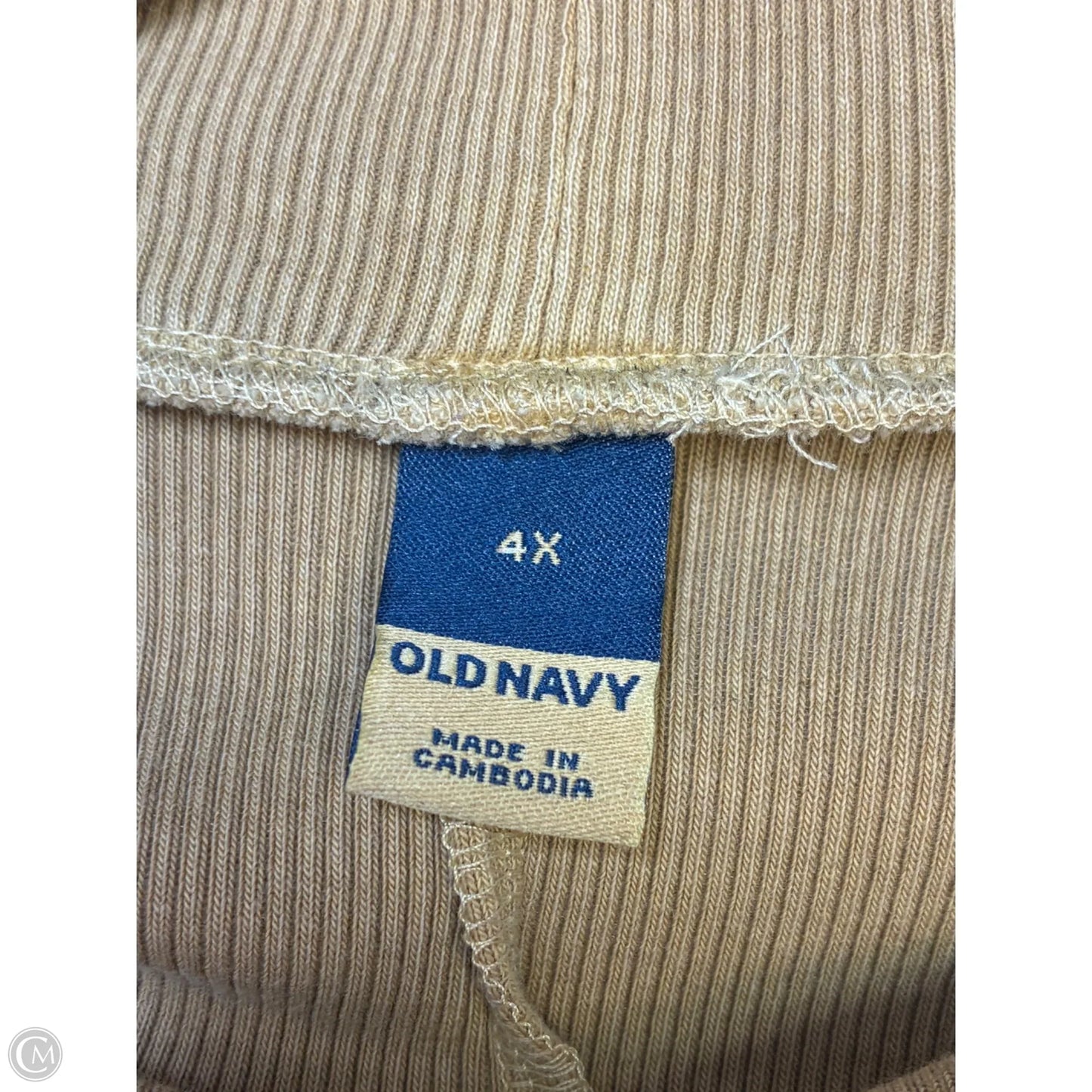Dress Casual Midi By Old Navy In Tan, Size: 4x