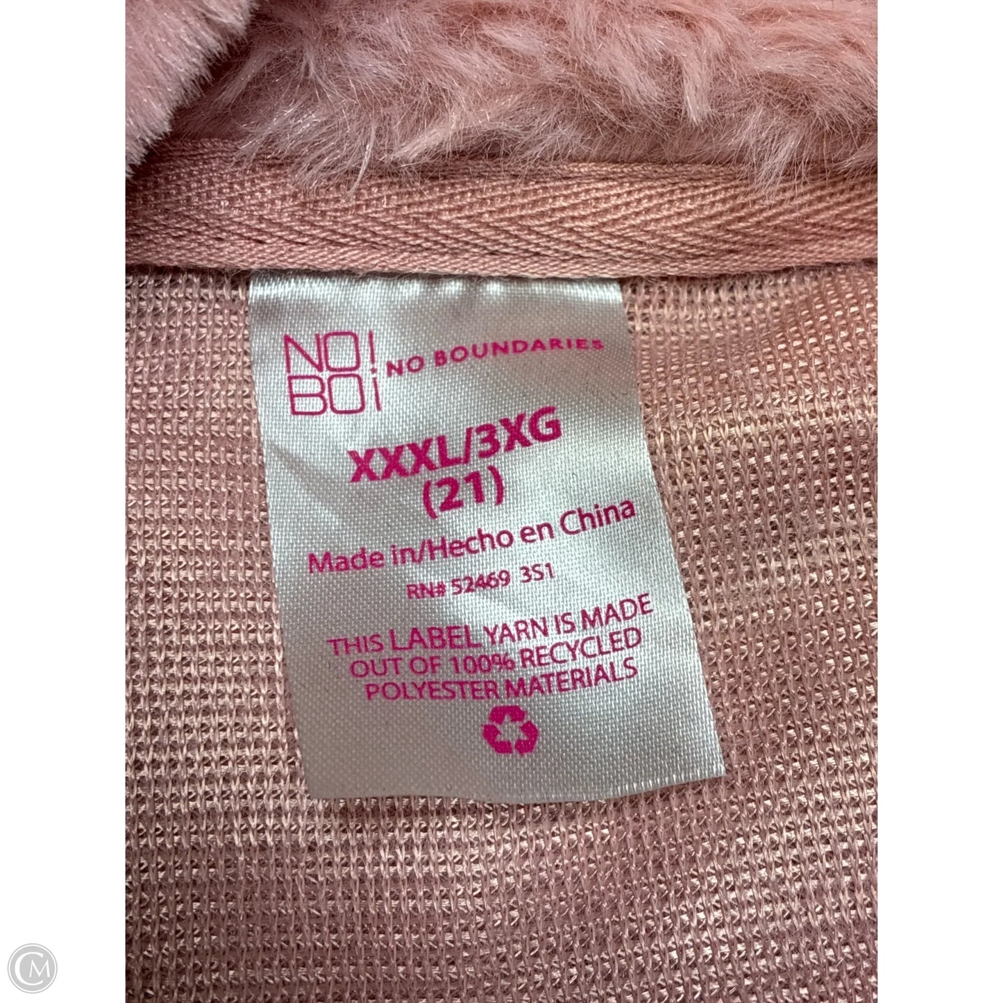 Sweatshirt Collar By No Boundaries In Pink, Size: 3x