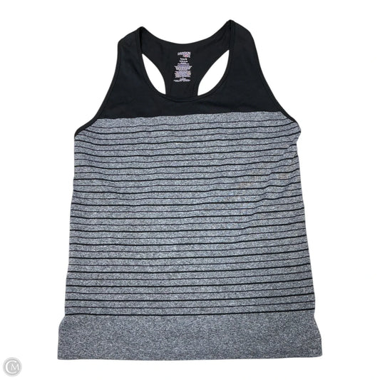 Athletic Tank Top By Danskin In Black & Grey, Size: Xl
