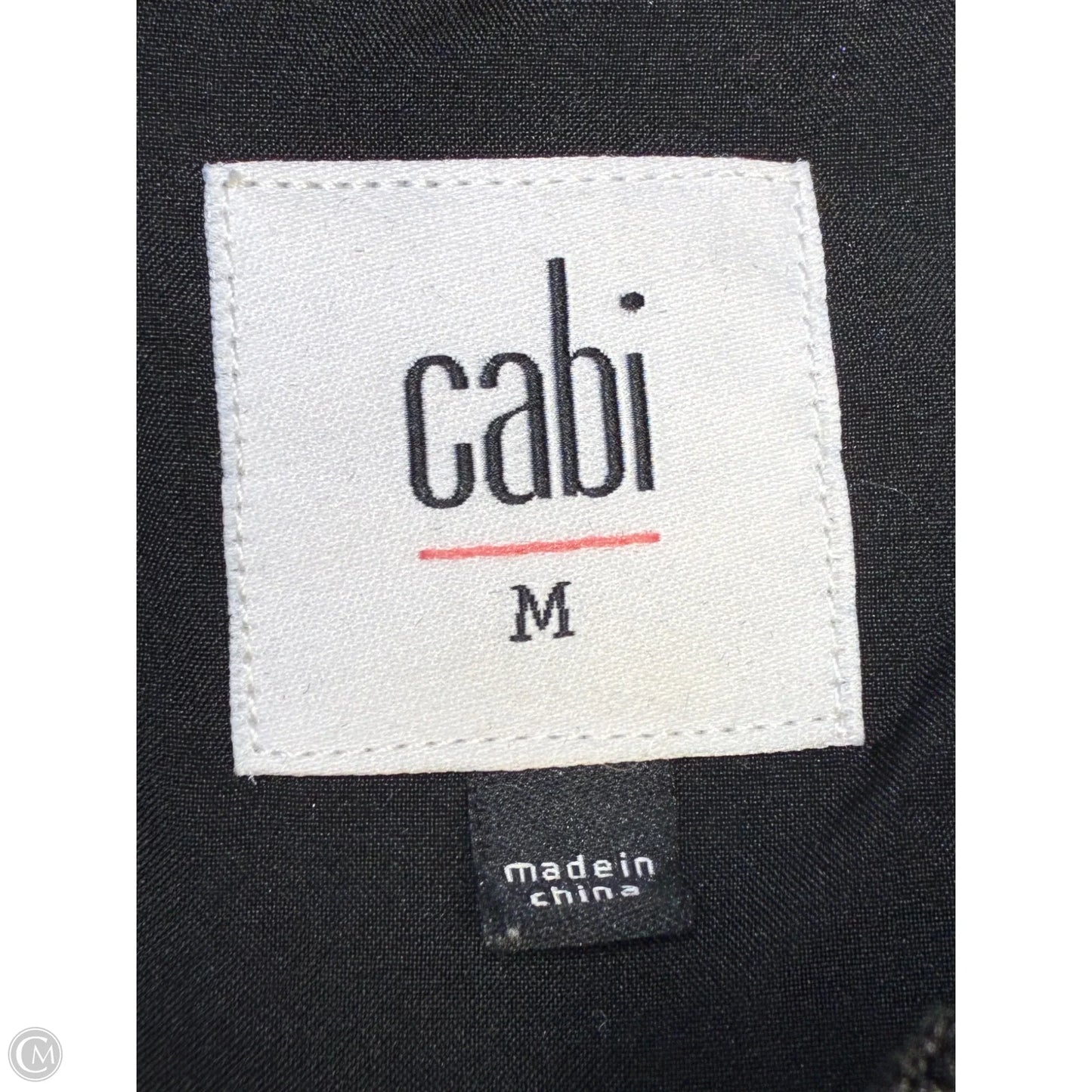 Top Sleeveless By Cabi In Black, Size: M