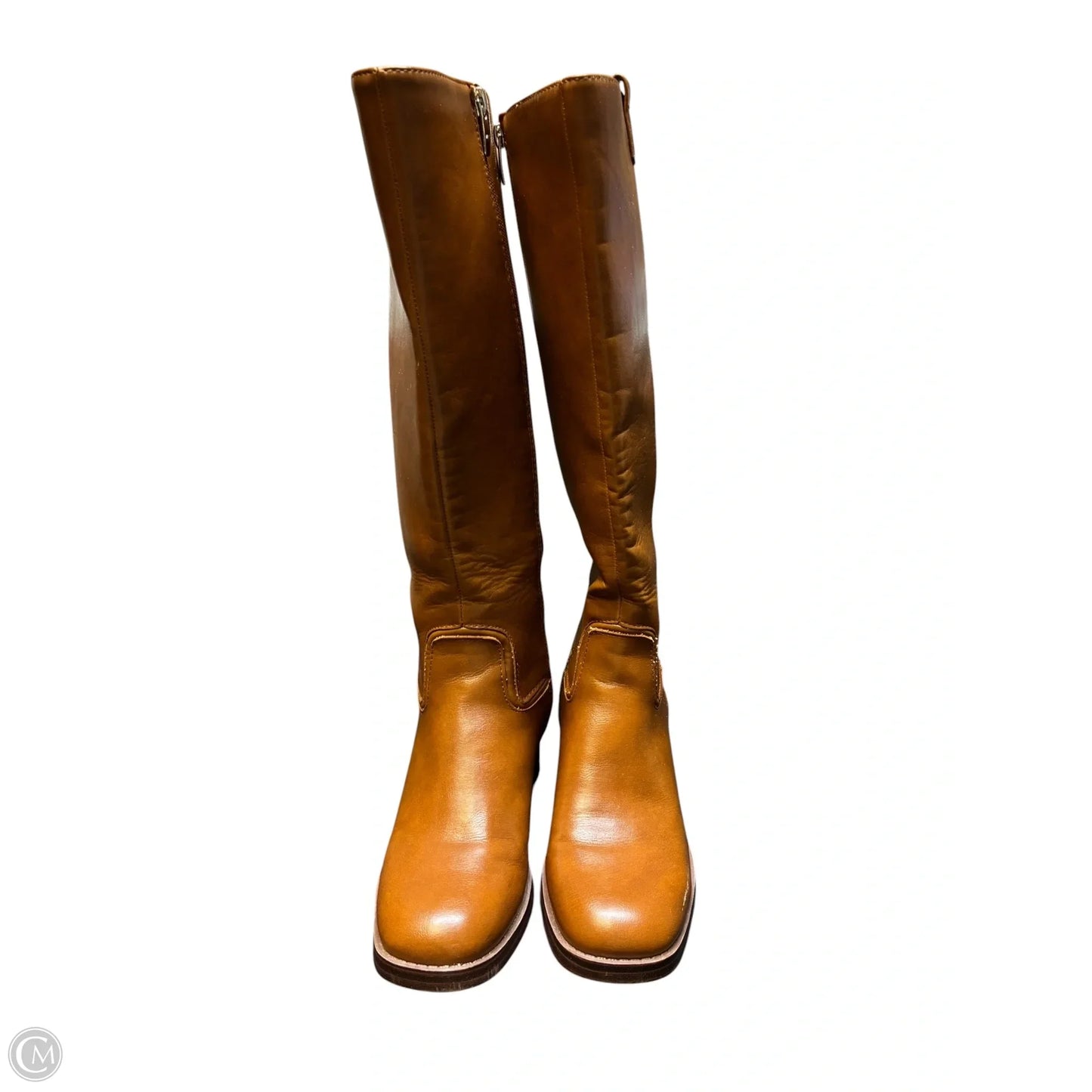 Boots Mid-calf Flats By Marc Fisher In Brown, Size: 6