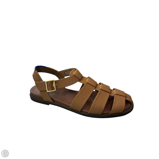 Sandals Flats By Rothys In Brown, Size: 8