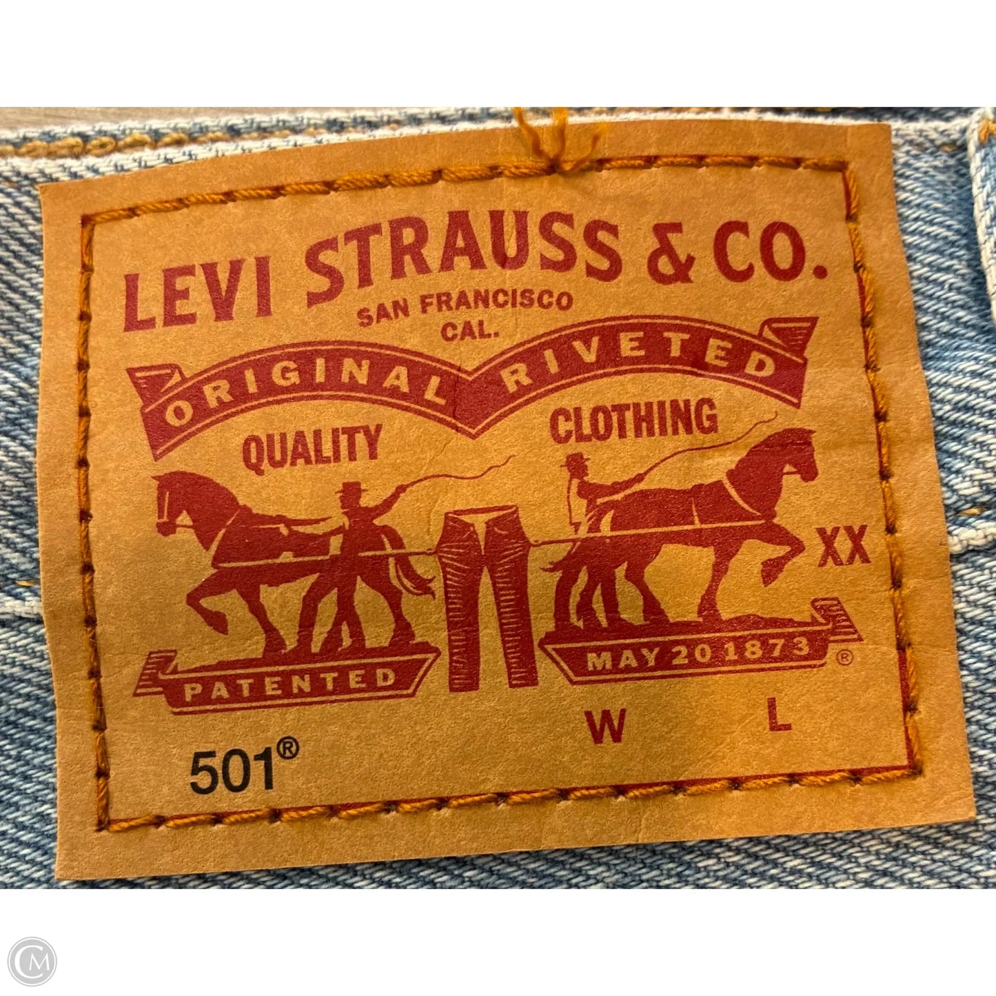 Shorts By Levis In Blue Denim, Size: 8