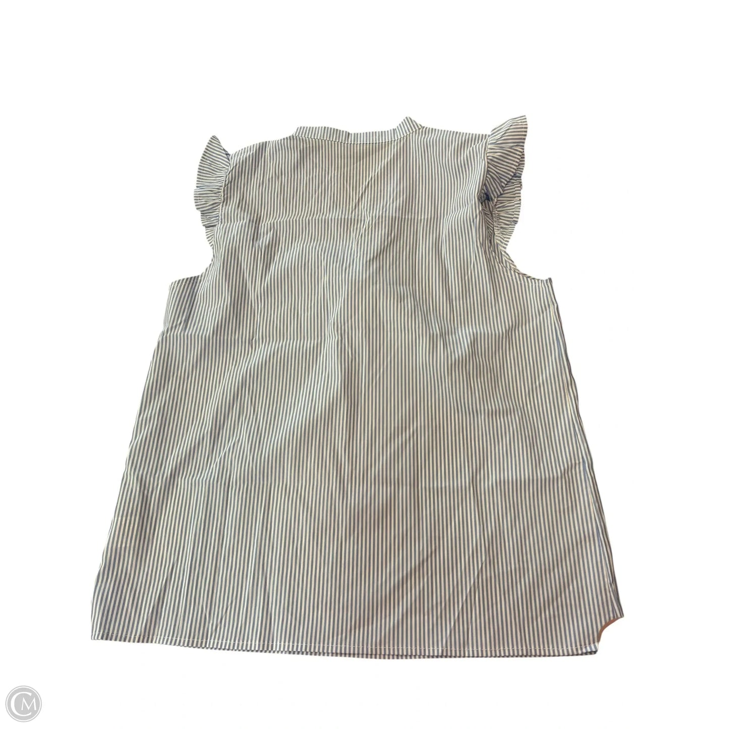 Top Sleeveless By Cmf In Striped Pattern, Size: L