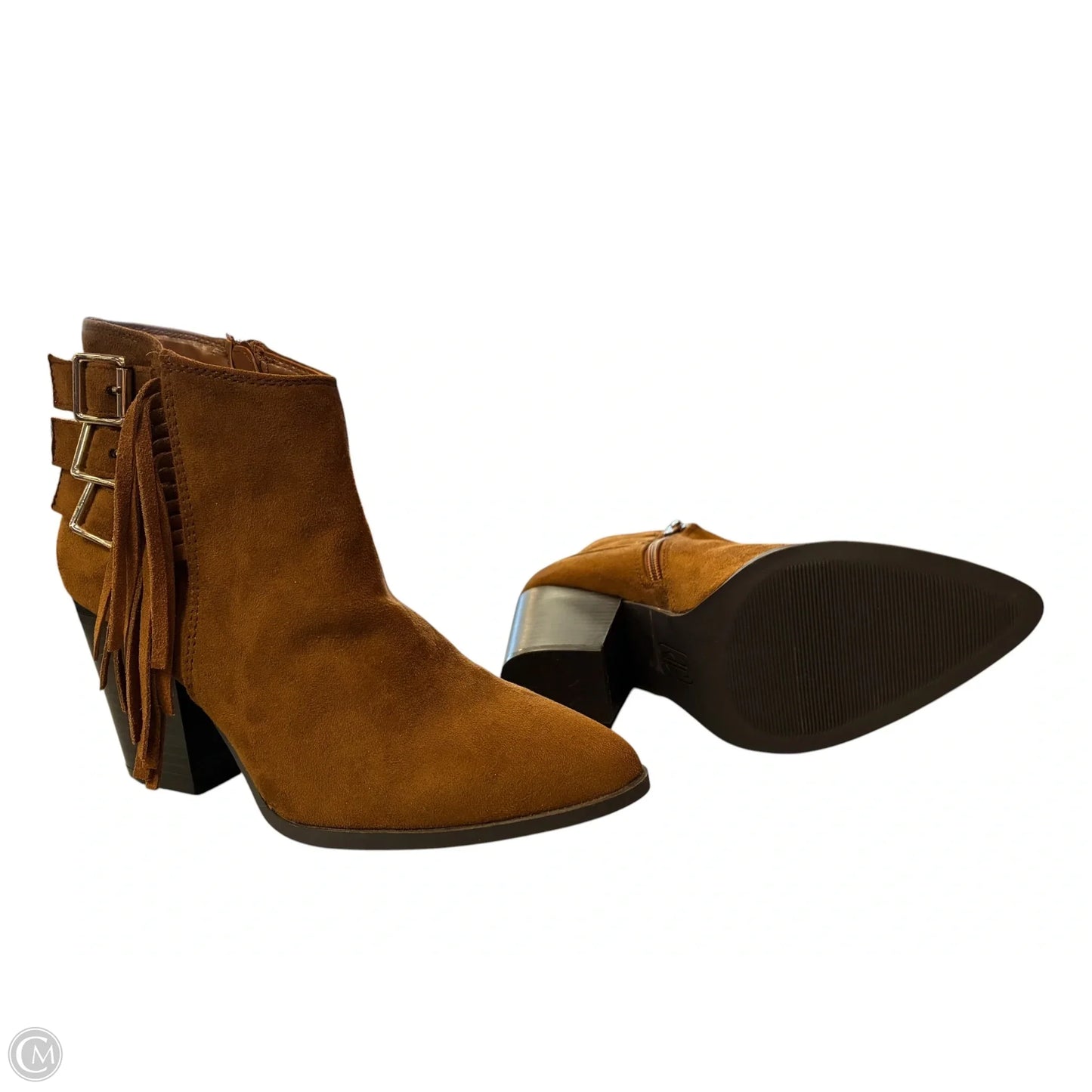 Boots Ankle Heels By Jennifer Lopez In Brown, Size: 7