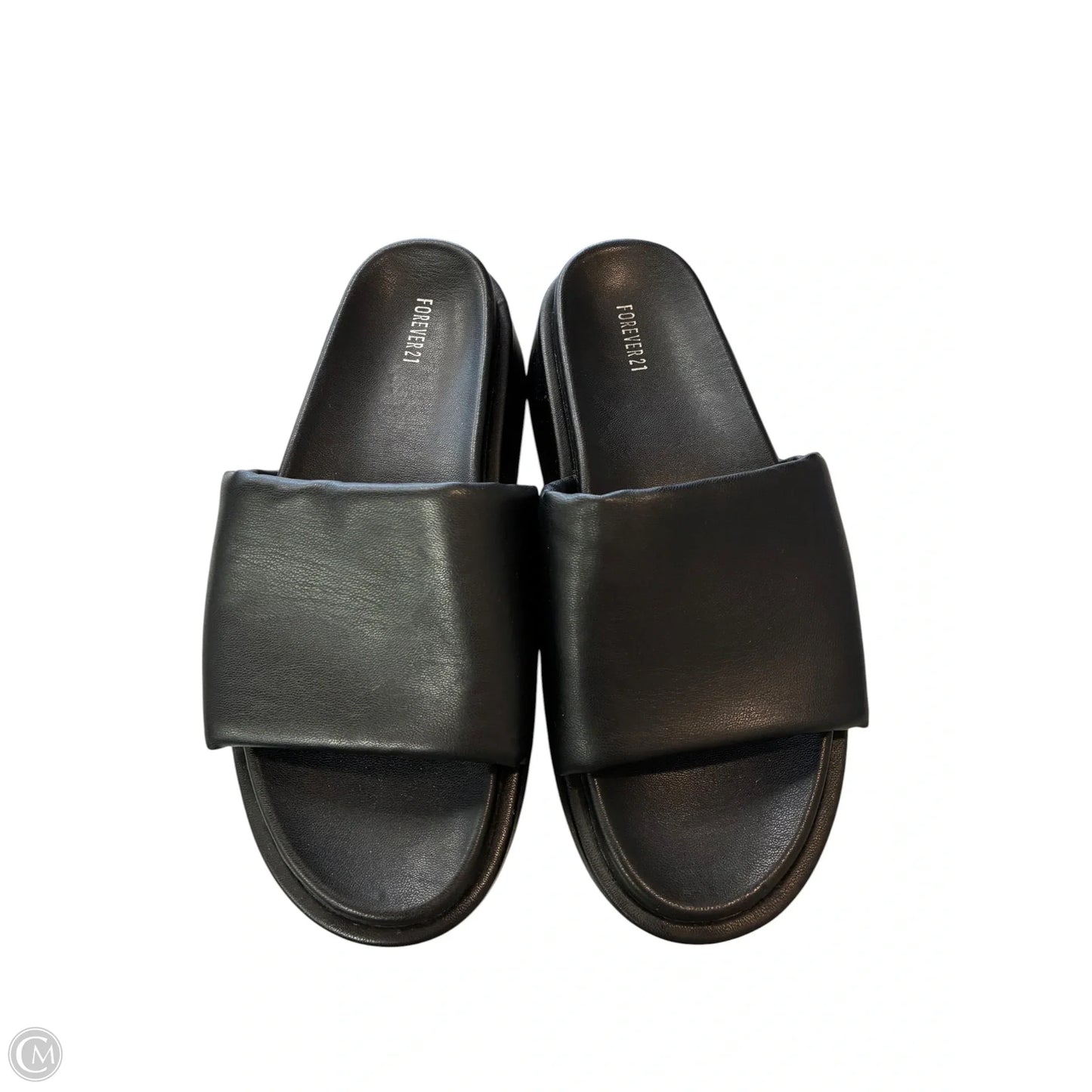 Sandals Flats By Forever 21 In Black, Size: 8