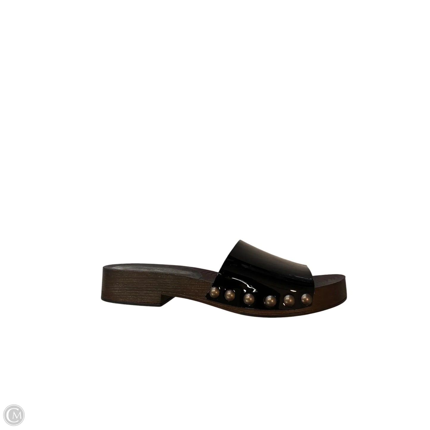 Sandals Heels Block By Steve Madden In Black & Brown, Size: 6.5