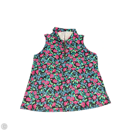 Top Sleeveless By Dear Scarlett In Floral Print, Size: Xl