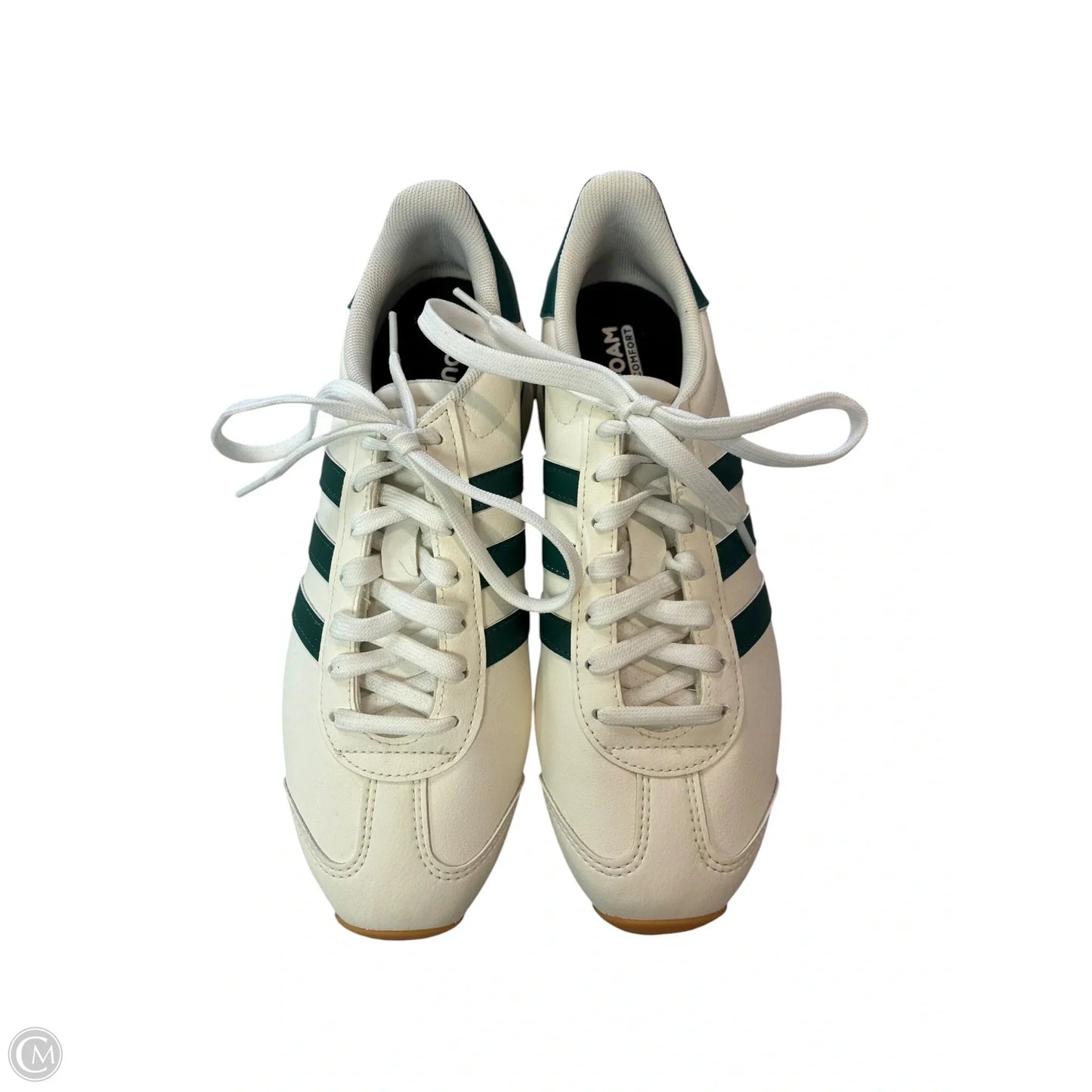 Shoes Sneakers By Adidas In Green & White, Size: 6.5