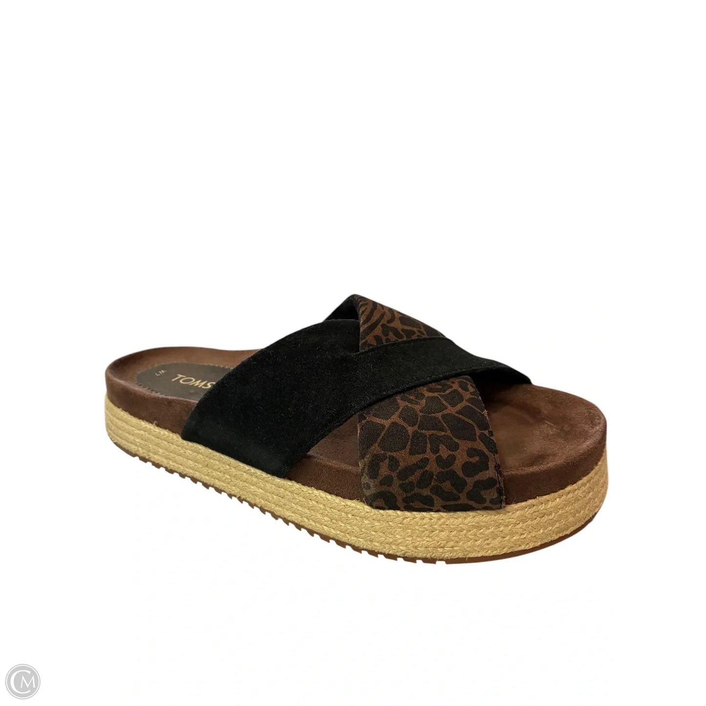 Sandals Flats By Toms In Animal Print, Size: 7