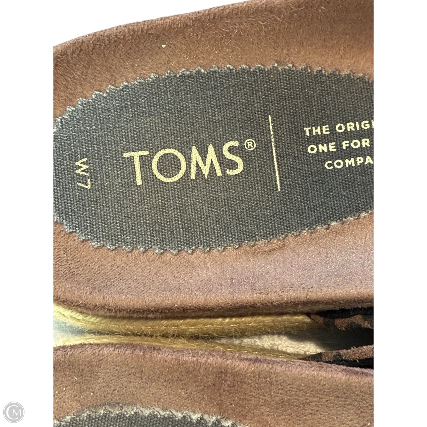 Sandals Flats By Toms In Animal Print, Size: 7