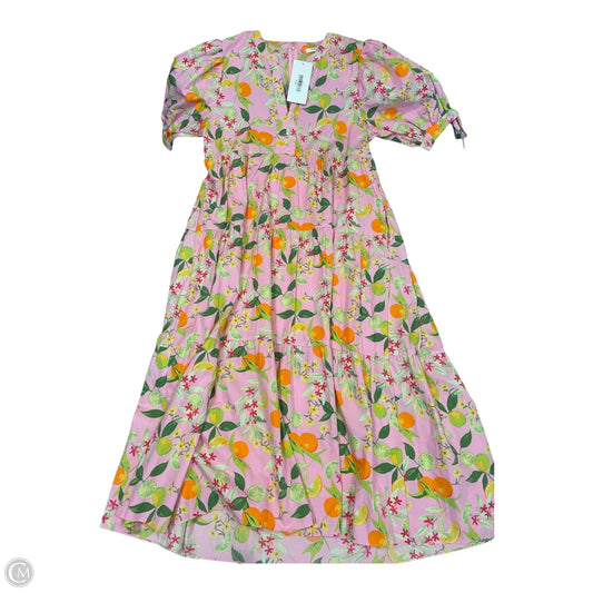 Dress Casual Maxi By Clothes Mentor In Orange & Pink, Size: L