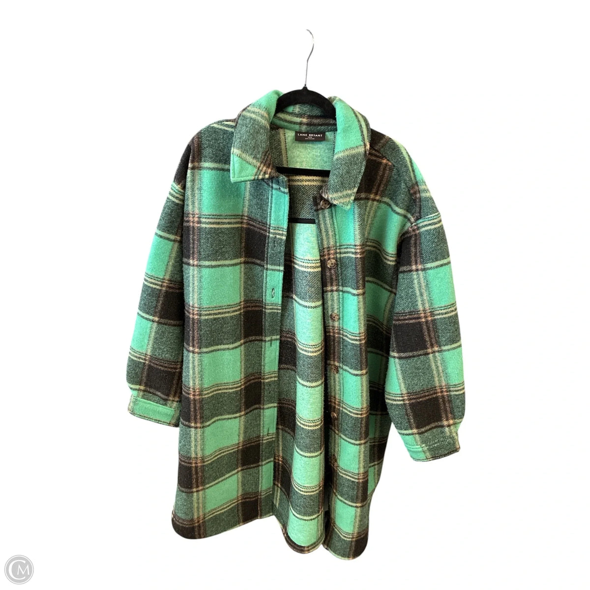 Jacket Fleece By Lane Bryant In Green, Size: 2x