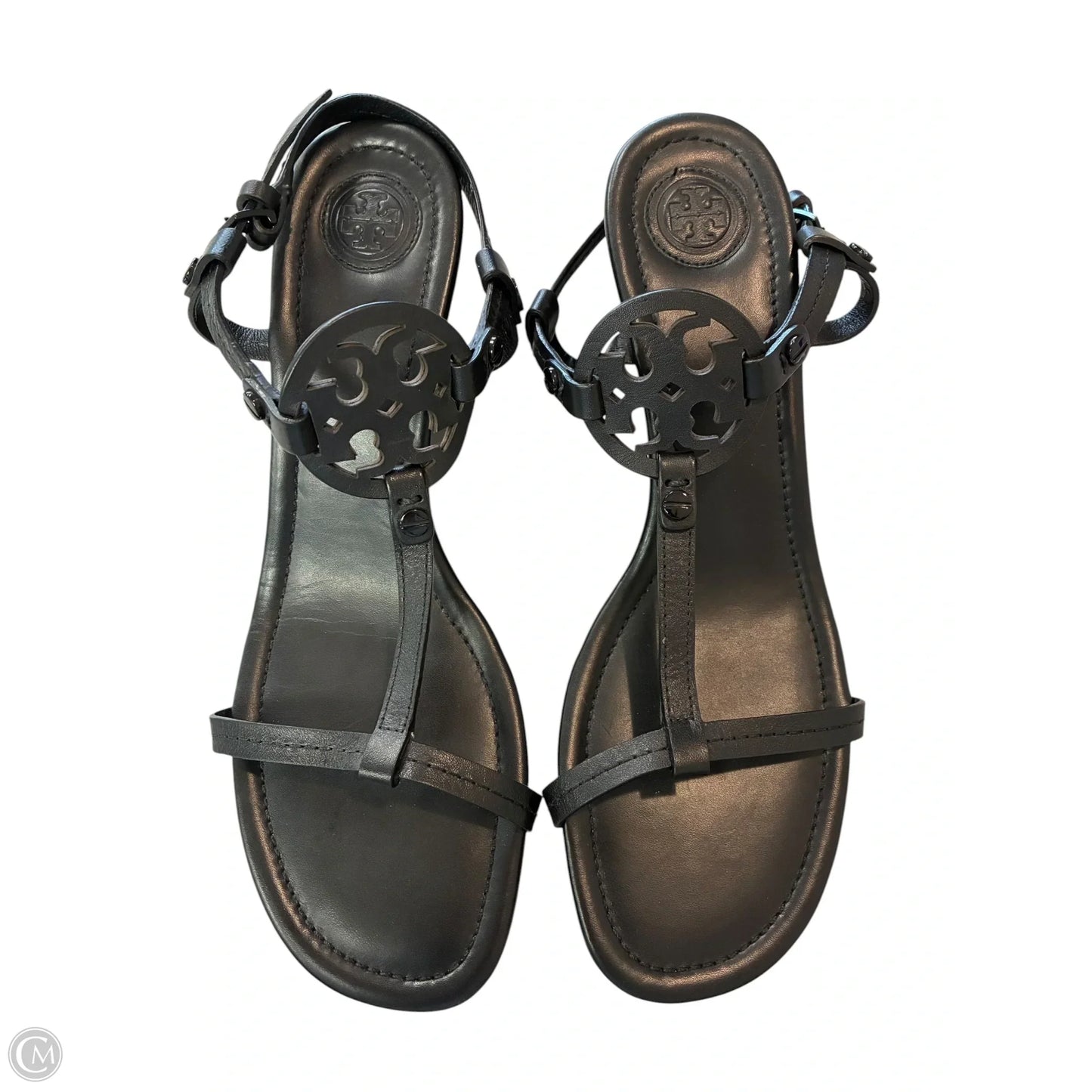 Sandals Designer By Tory Burch In Black, Size: 8