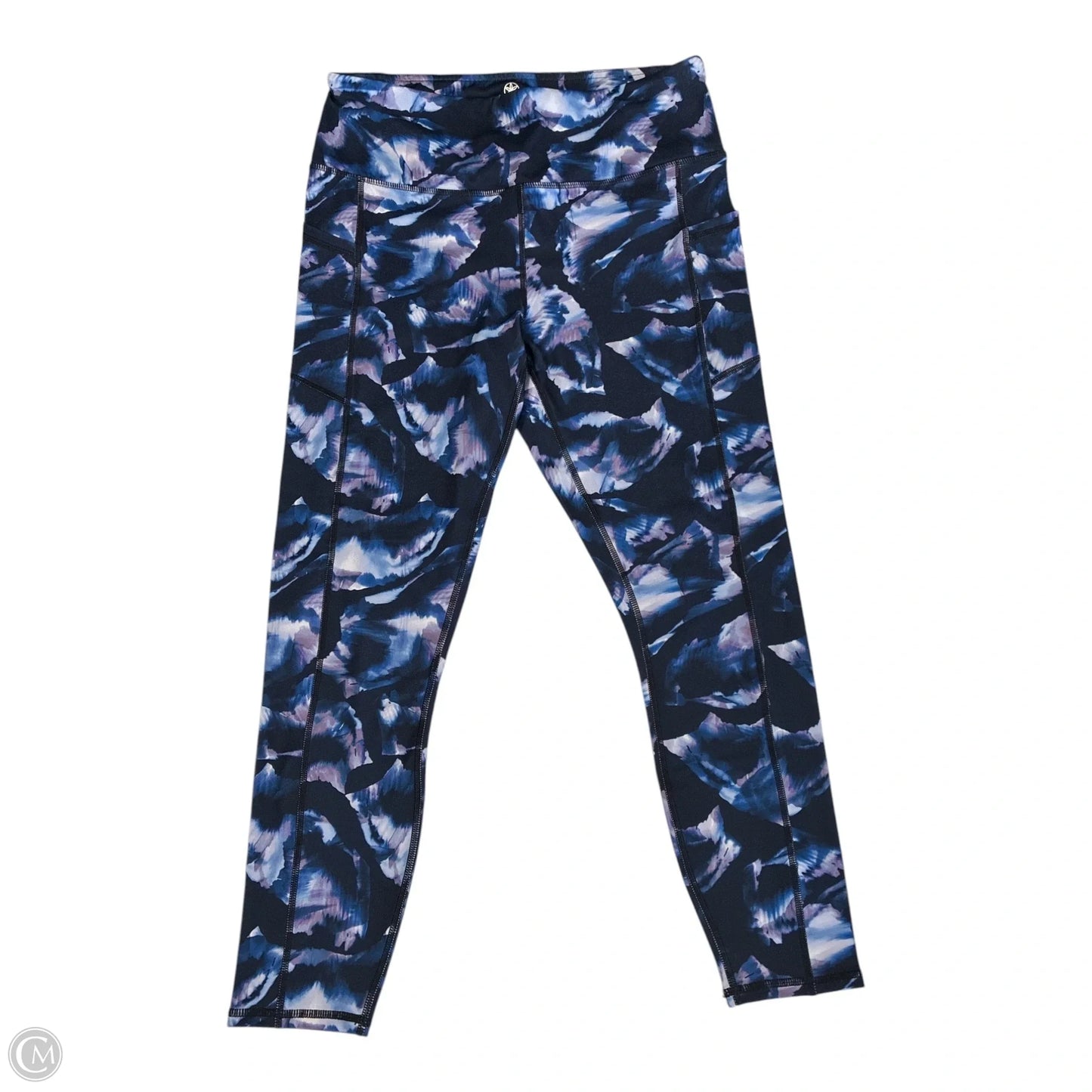 Athletic Leggings By Gaiam In Blue & Purple, Size: L
