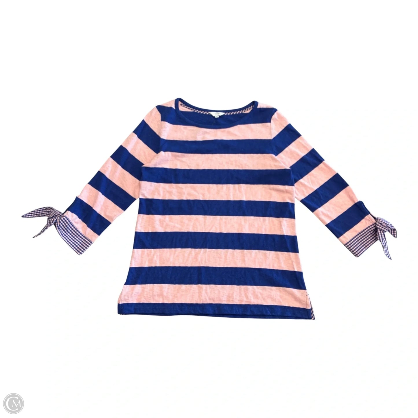 Top Long Sleeve By Crown And Ivy In Blue & Pink, Size: S