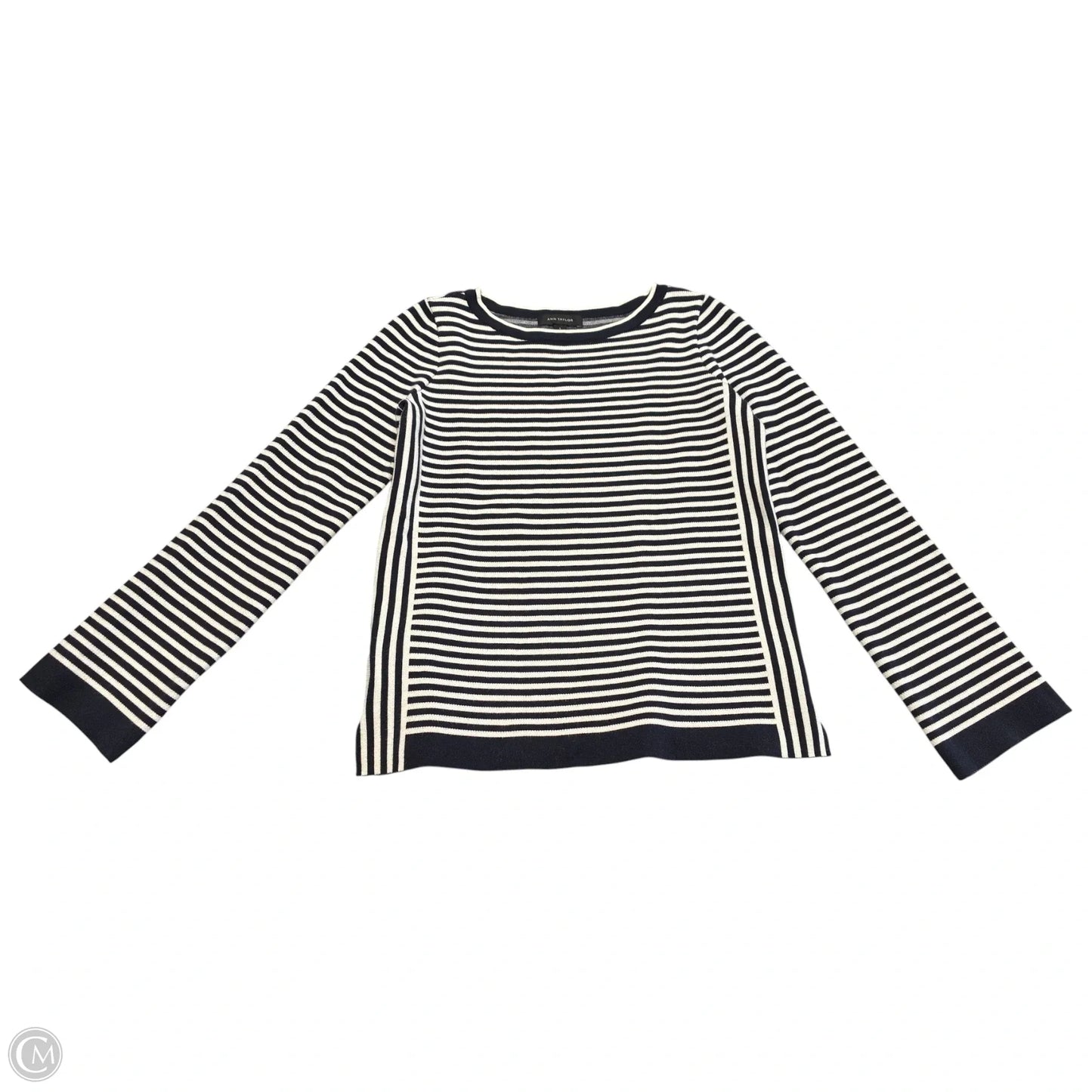 Sweater By Ann Taylor In Striped Pattern, Size: S