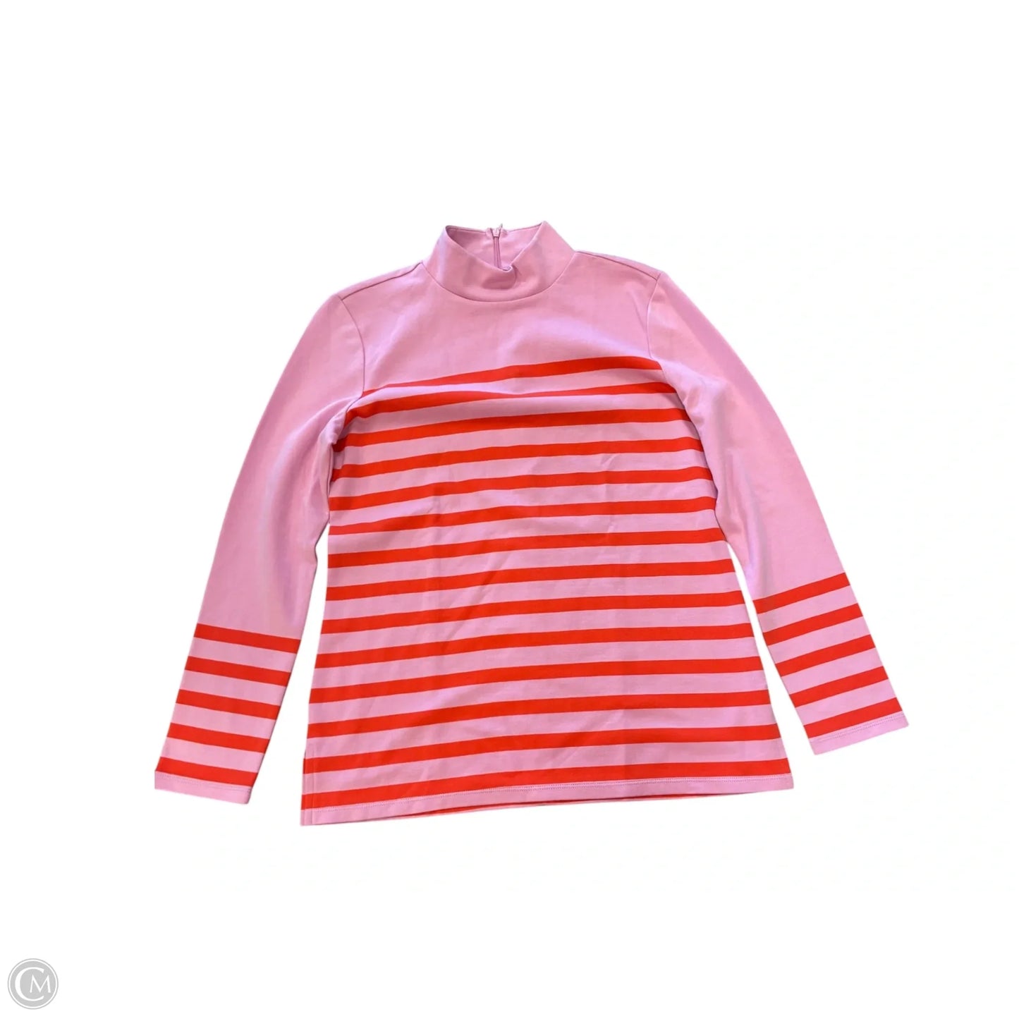 Top Long Sleeve By Talbots In Orange & Pink, Size: S