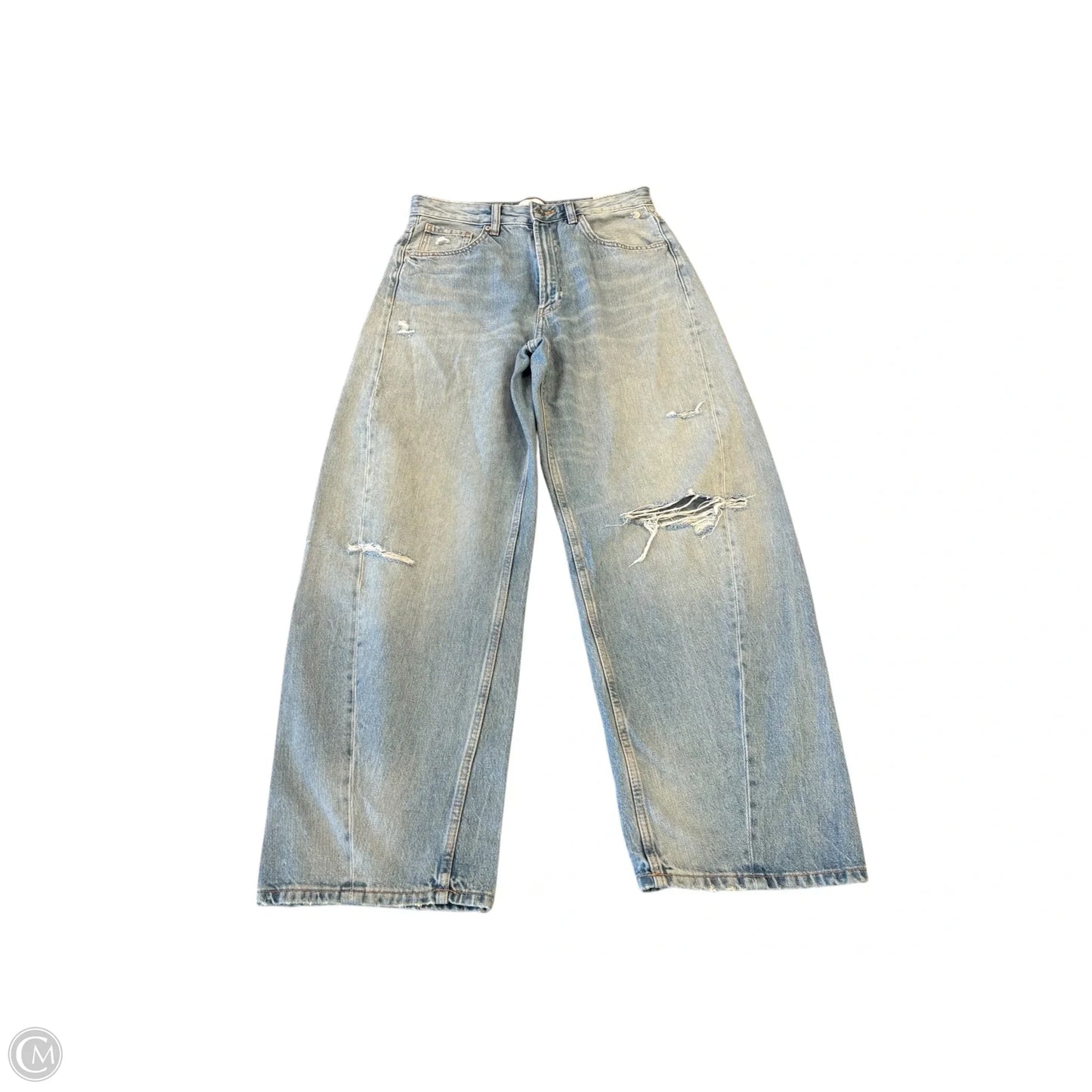 Jeans Boyfriend By Zara In Blue Denim, Size: 14