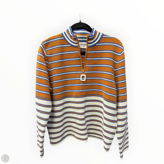 Top Long Sleeve By Callahan In Blue & Brown, Size: 3x
