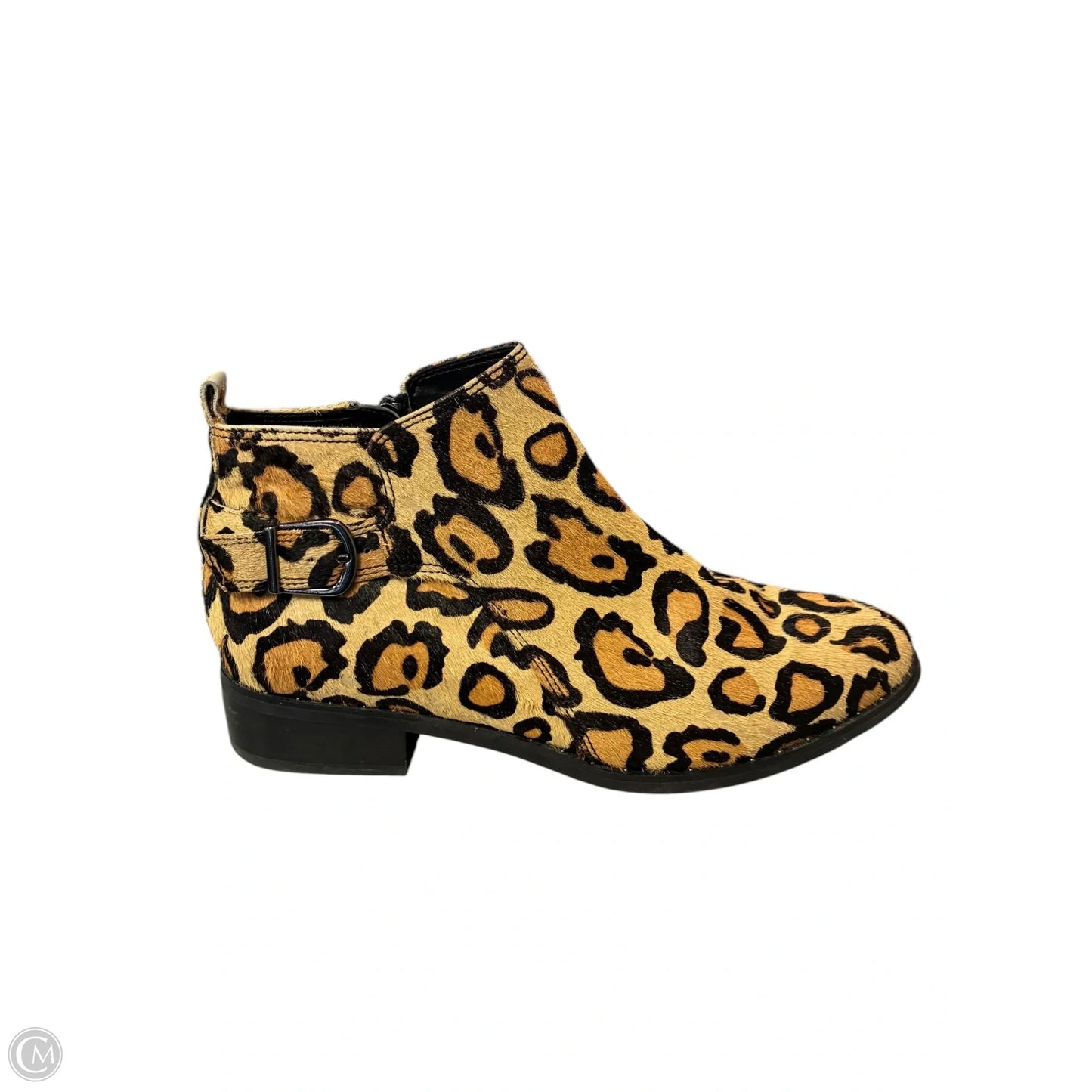 Boots Ankle Heels By Blondo In Animal Print, Size: 8
