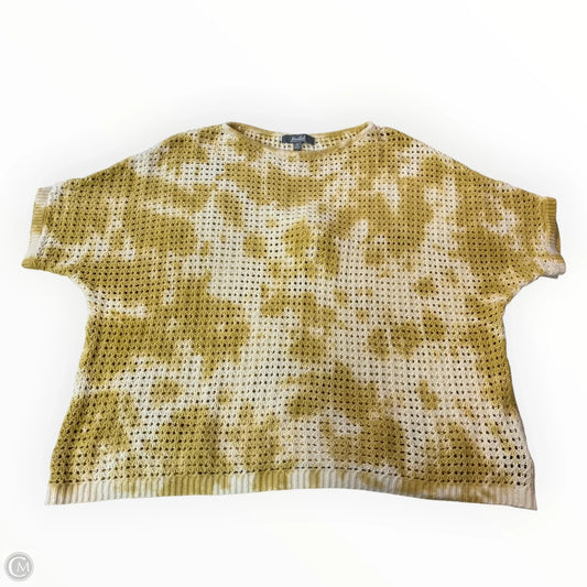 Top Short Sleeve By Marled In Yellow, Size: Xl