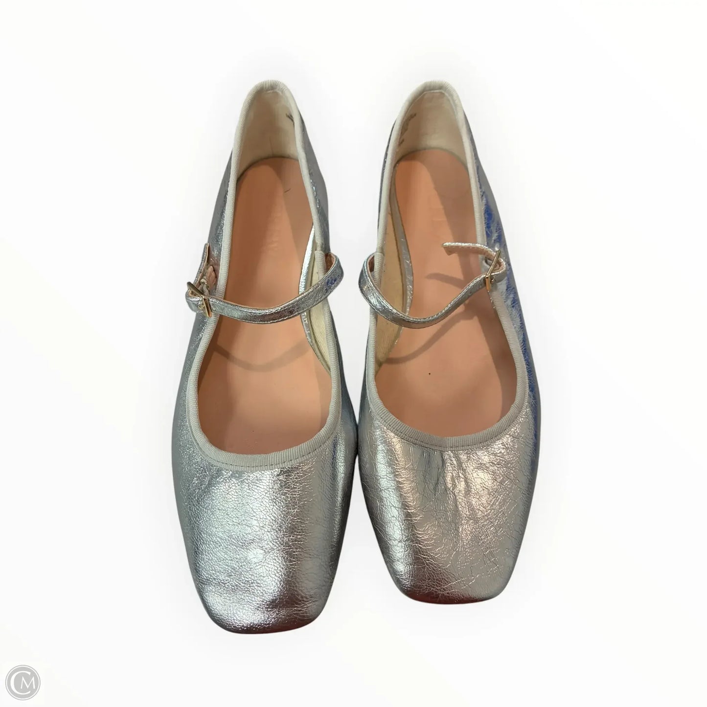 Shoes Flats By J. Crew In Silver, Size: 8