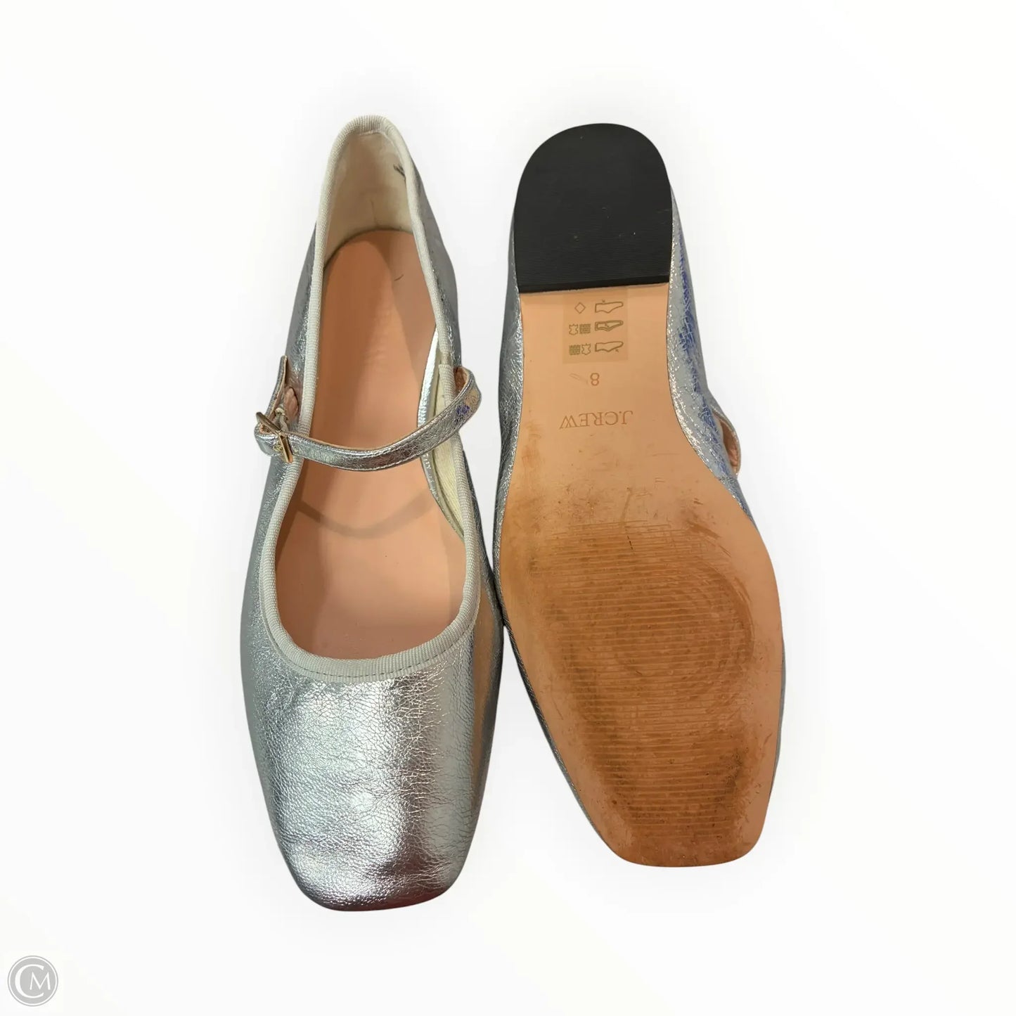 Shoes Flats By J. Crew In Silver, Size: 8