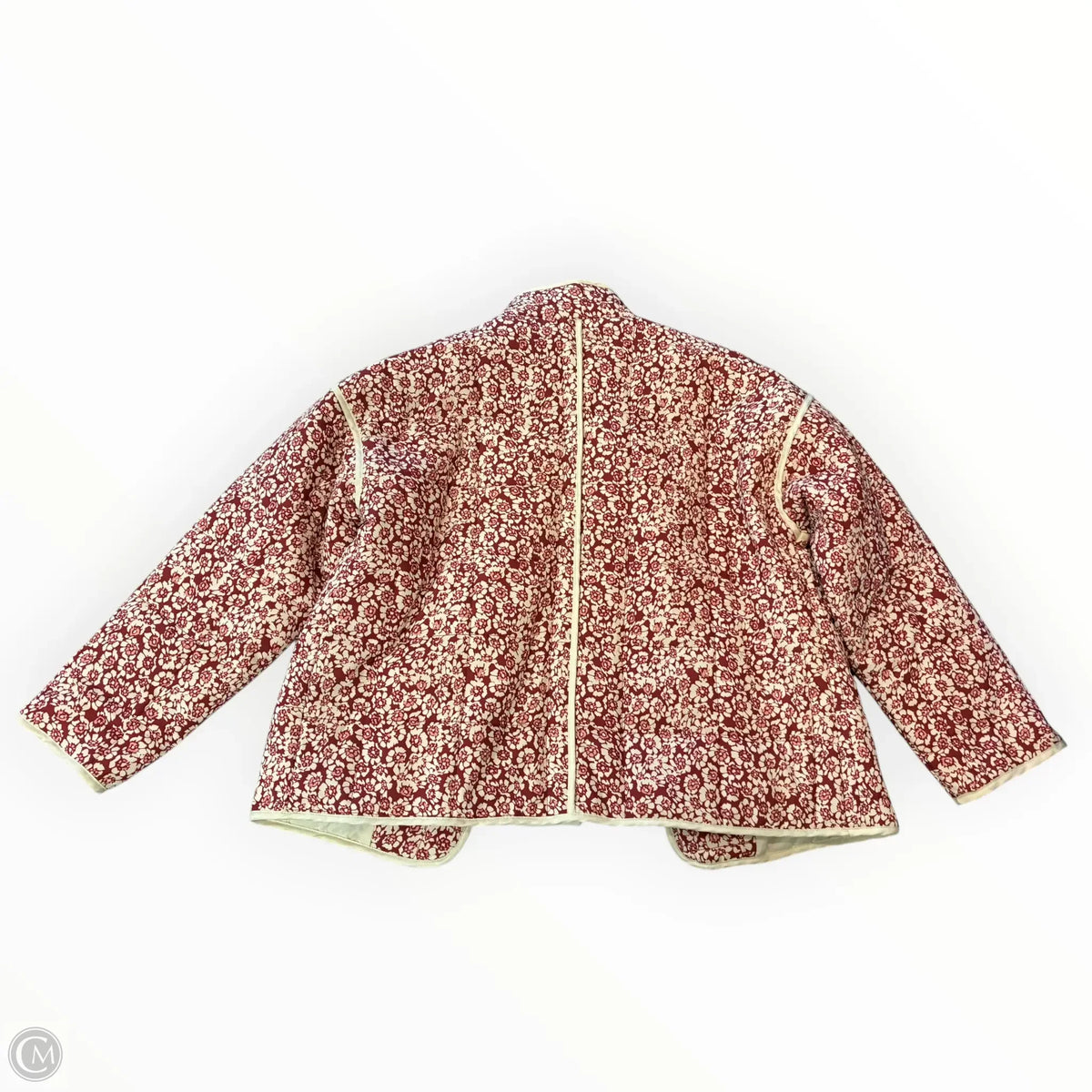 Jacket Other By Cmf In Cream & Red, Size: S