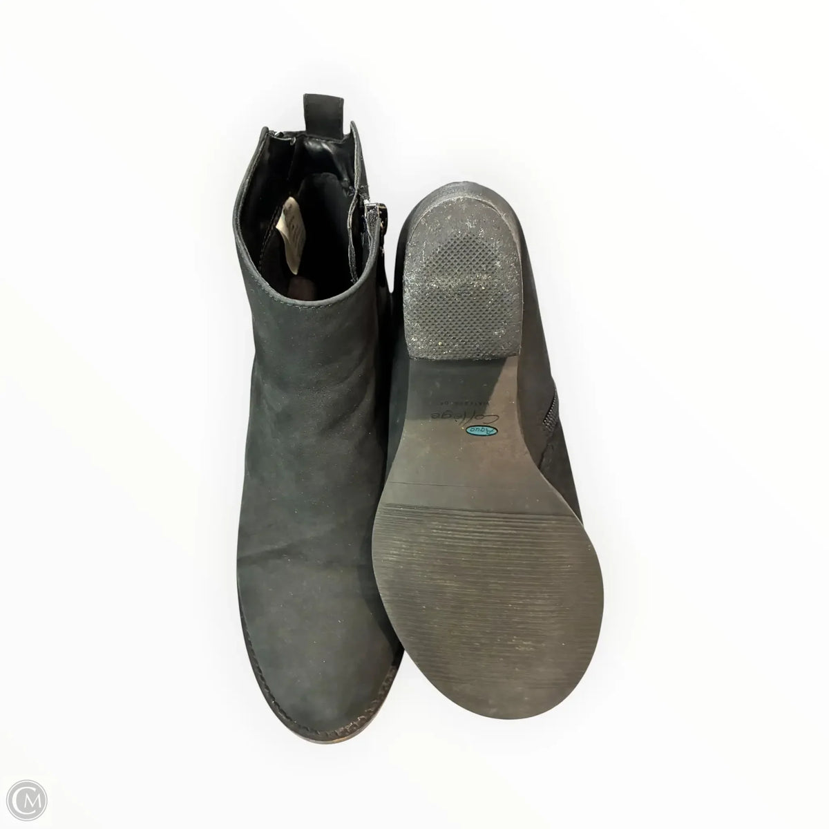 Boots Ankle Heels By Cmf In Black, Size: 7.5