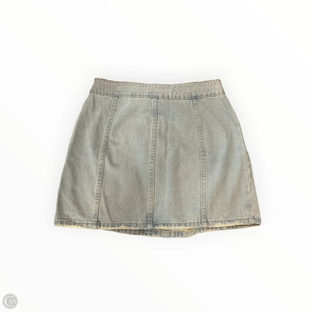 Skirt Mini & Short By Le Lis In Blue Denim, Size: M