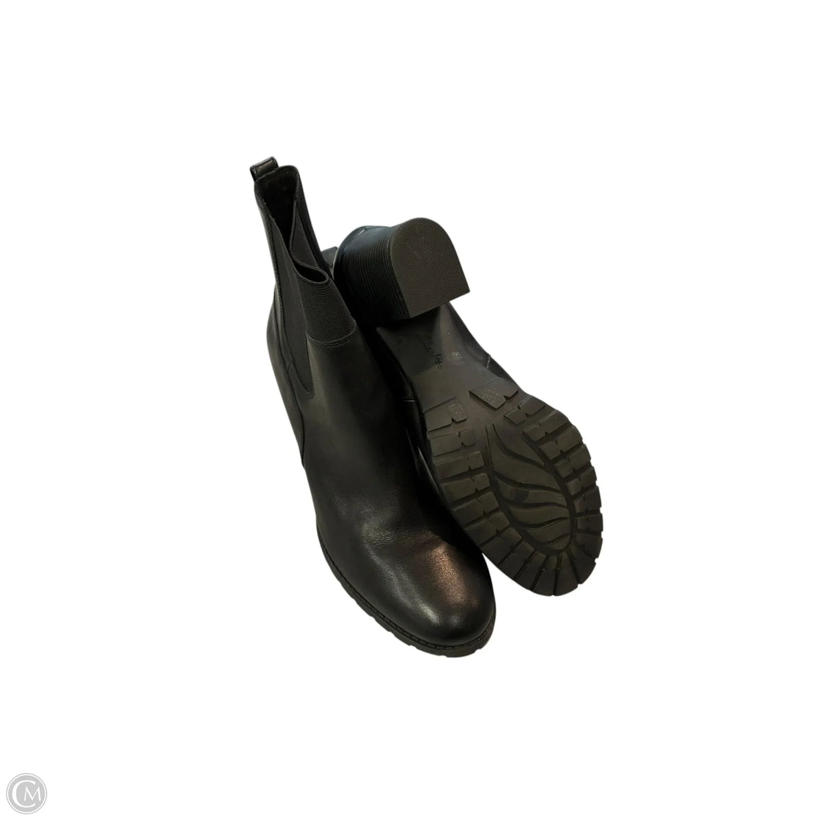 Boots Ankle Heels By Clarks In Black, Size: 11