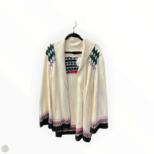 Sweater Cardigan By Lane Bryant In Cream, Size: 2x