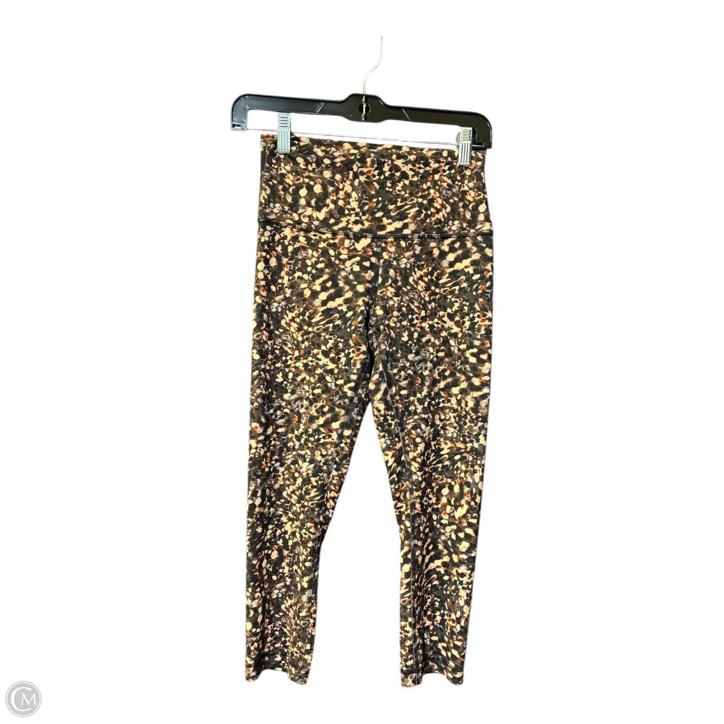 Athletic Leggings By Lululemon In Black & Purple, Size: M