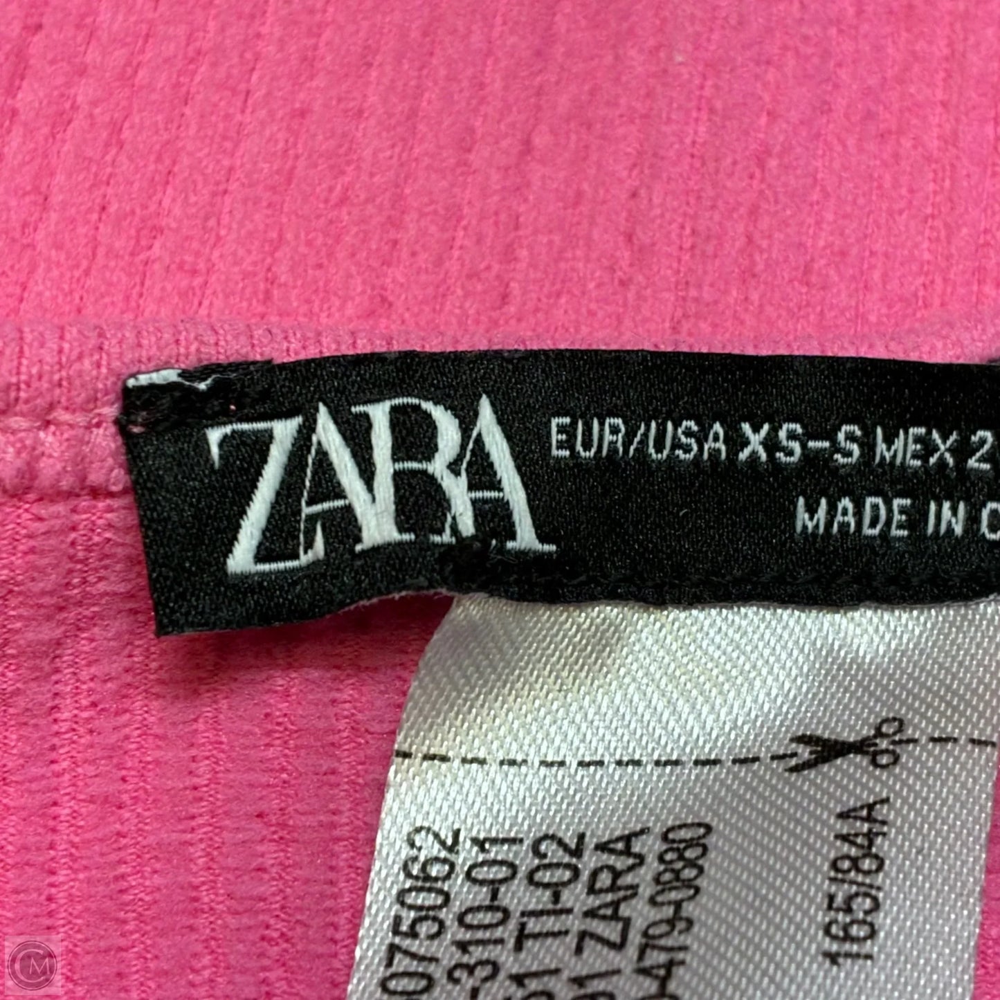 Top Sleeveless Basic By Zara In Pink, Size: Xs