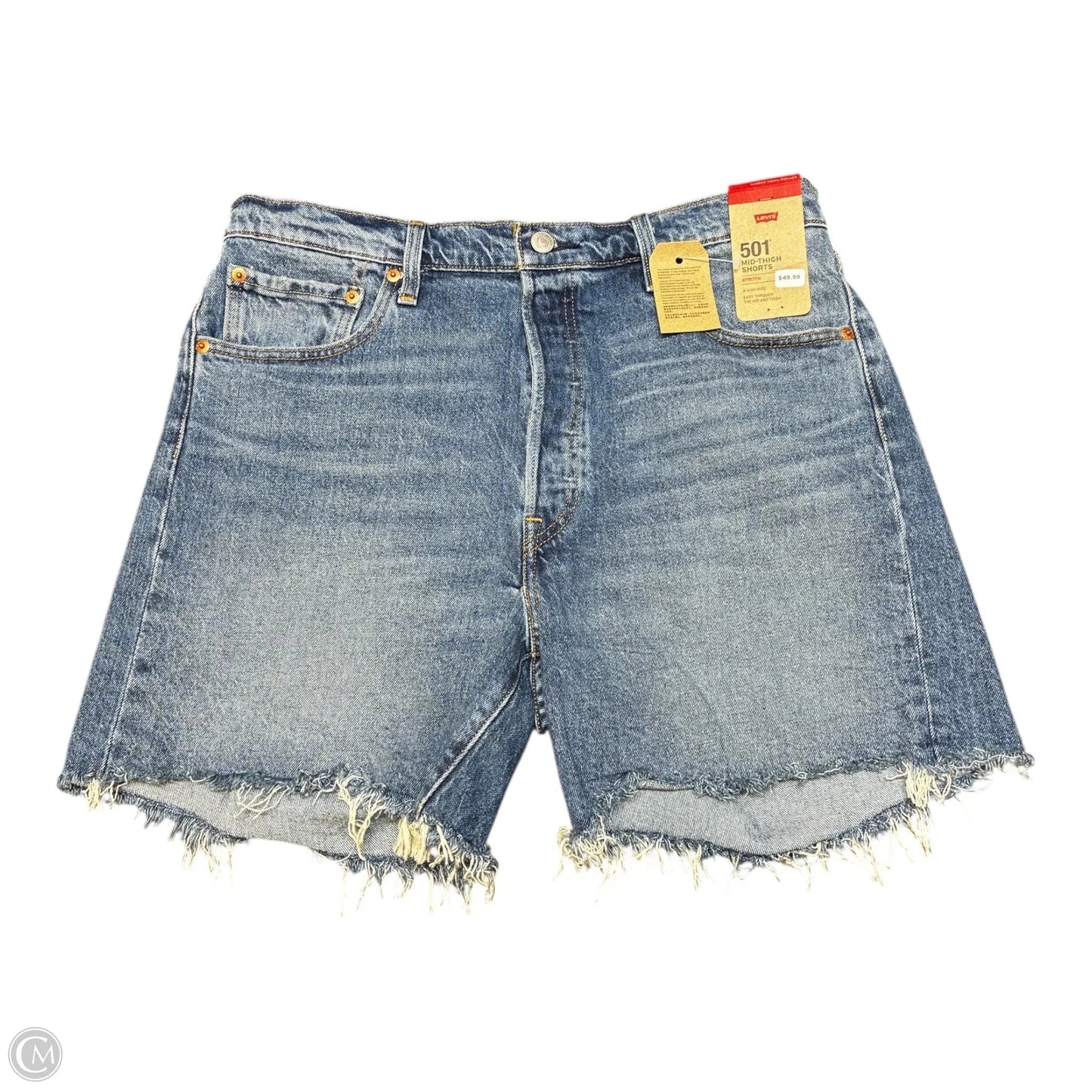 Shorts By Levis In Blue Denim, Size: 16